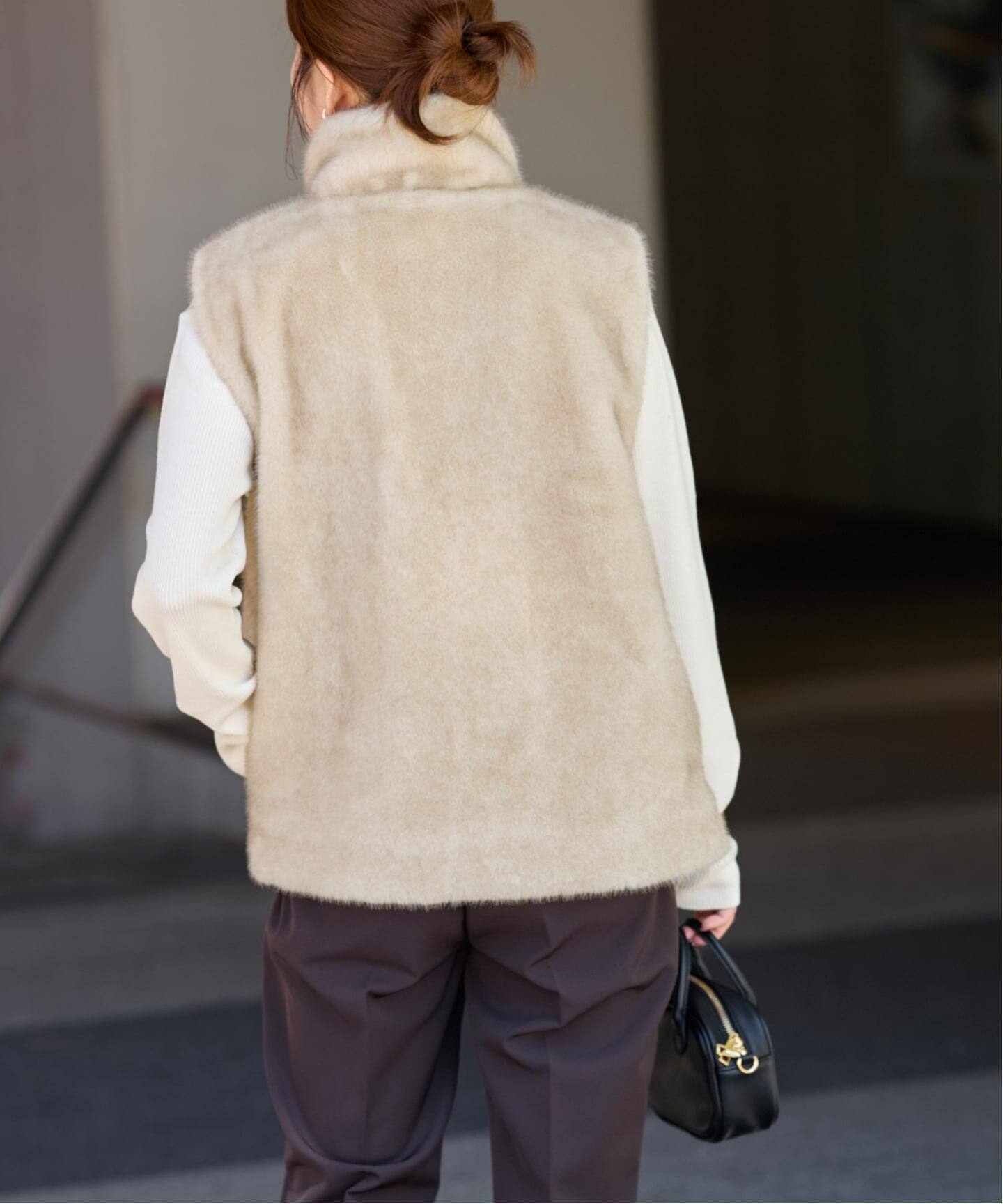 追加》スタンドカラーファーベスト（ベスト）｜JOURNAL STANDARD