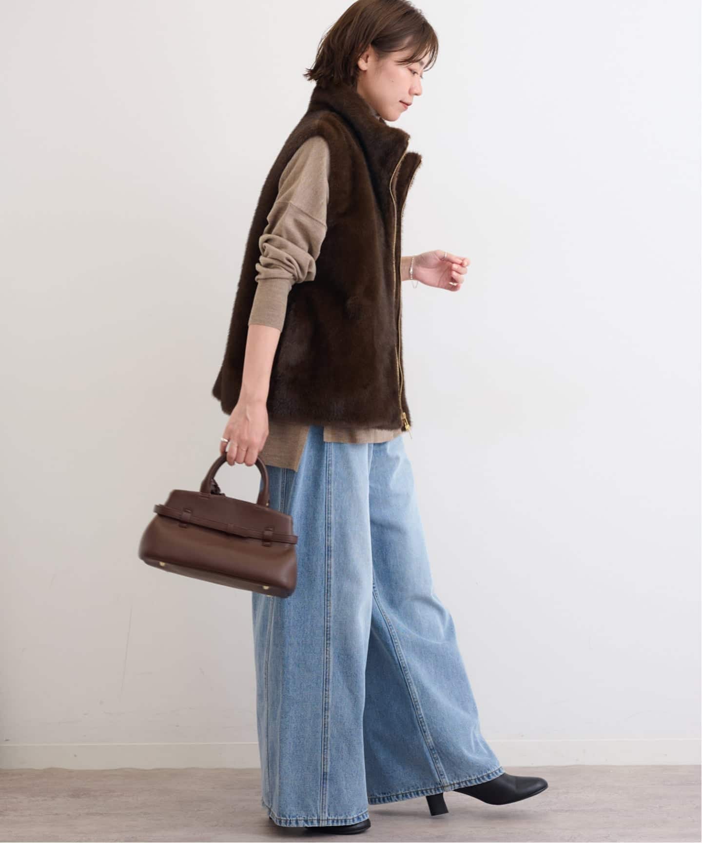 追加》スタンドカラーファーベスト（ベスト）｜JOURNAL STANDARD