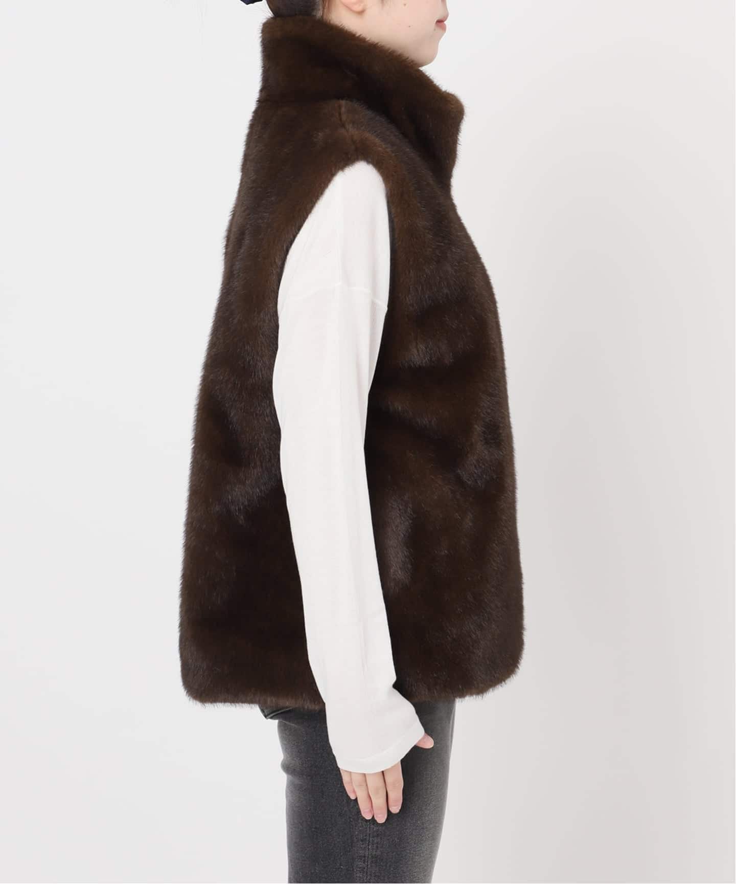 追加》スタンドカラーファーベスト（ベスト）｜JOURNAL STANDARD