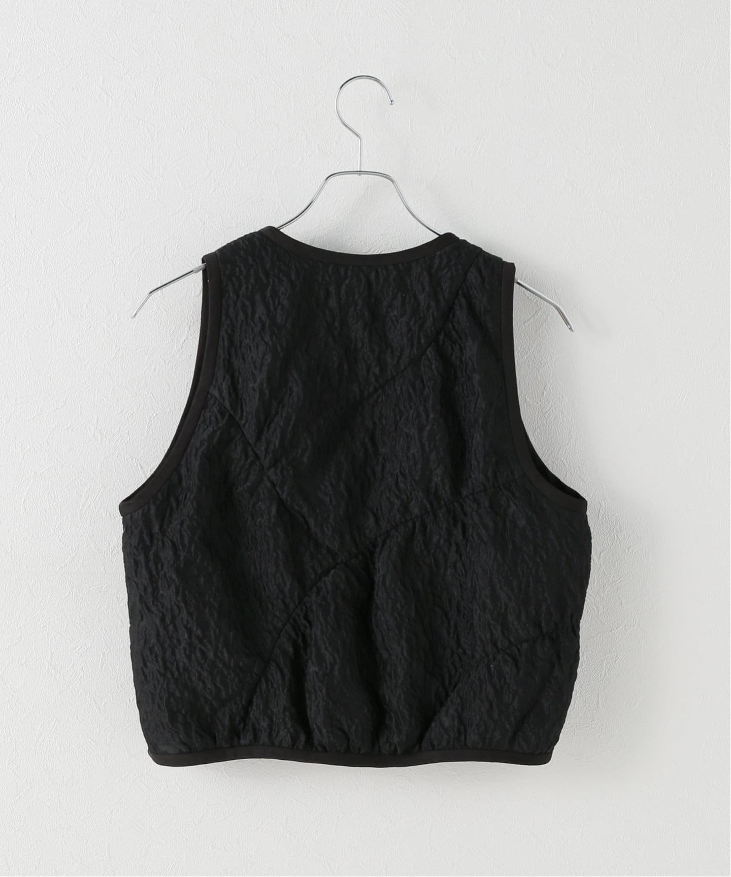 Anggae/アンゲ】CURVED LINE JACQUARD VEST：ベスト（ベスト