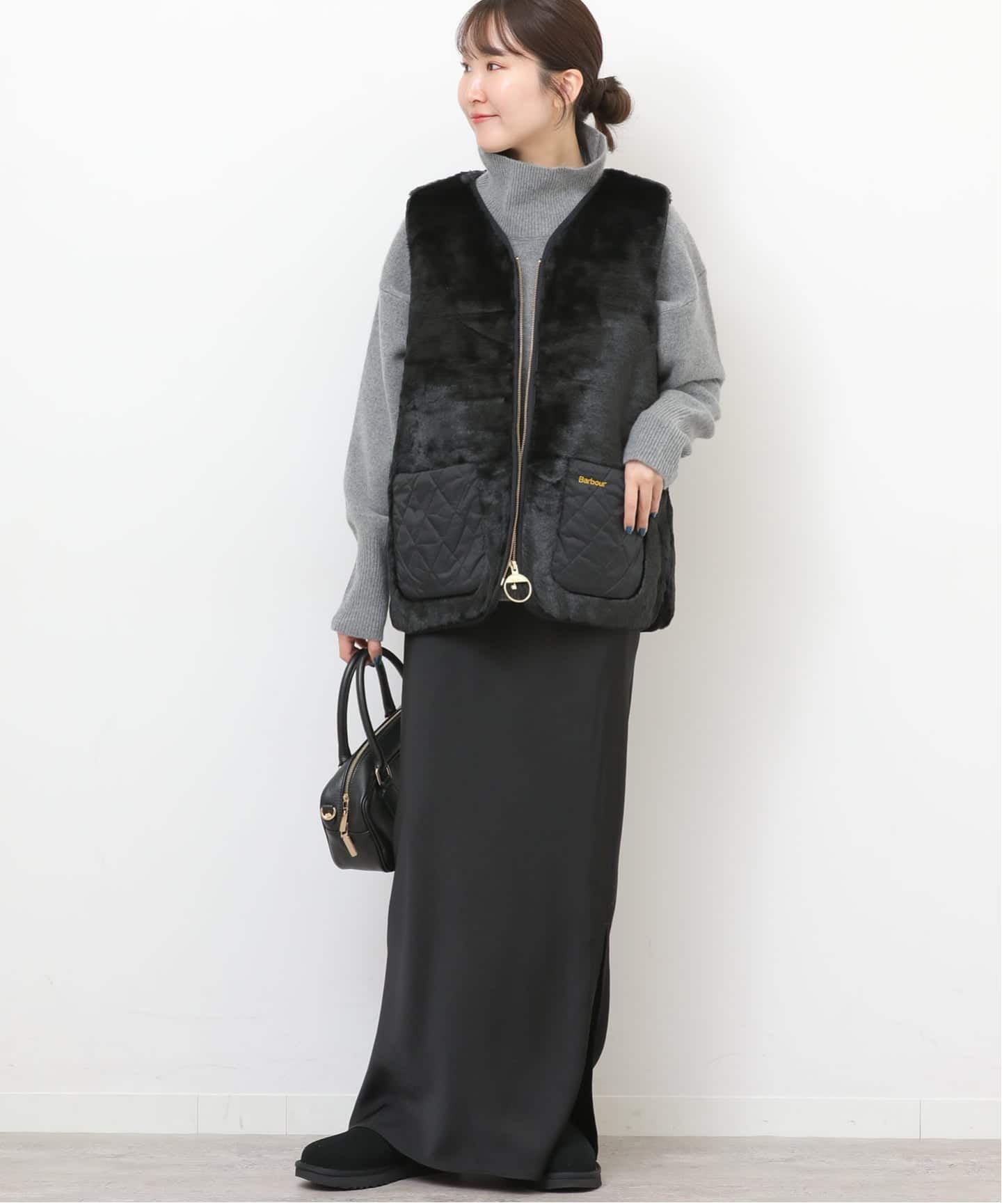 ※バンさん専用　Barbour ブラック ファーベスト 楽天市場】【最短即日発送】Barbour バブアー MLI0035 フロントジップ