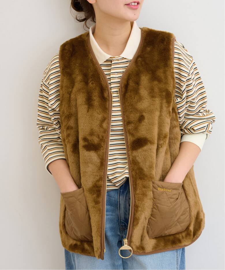 BARBOUR/バブアー】 KARIN FAUX FUR GILET:ベスト（ベスト）｜JOURNAL 
