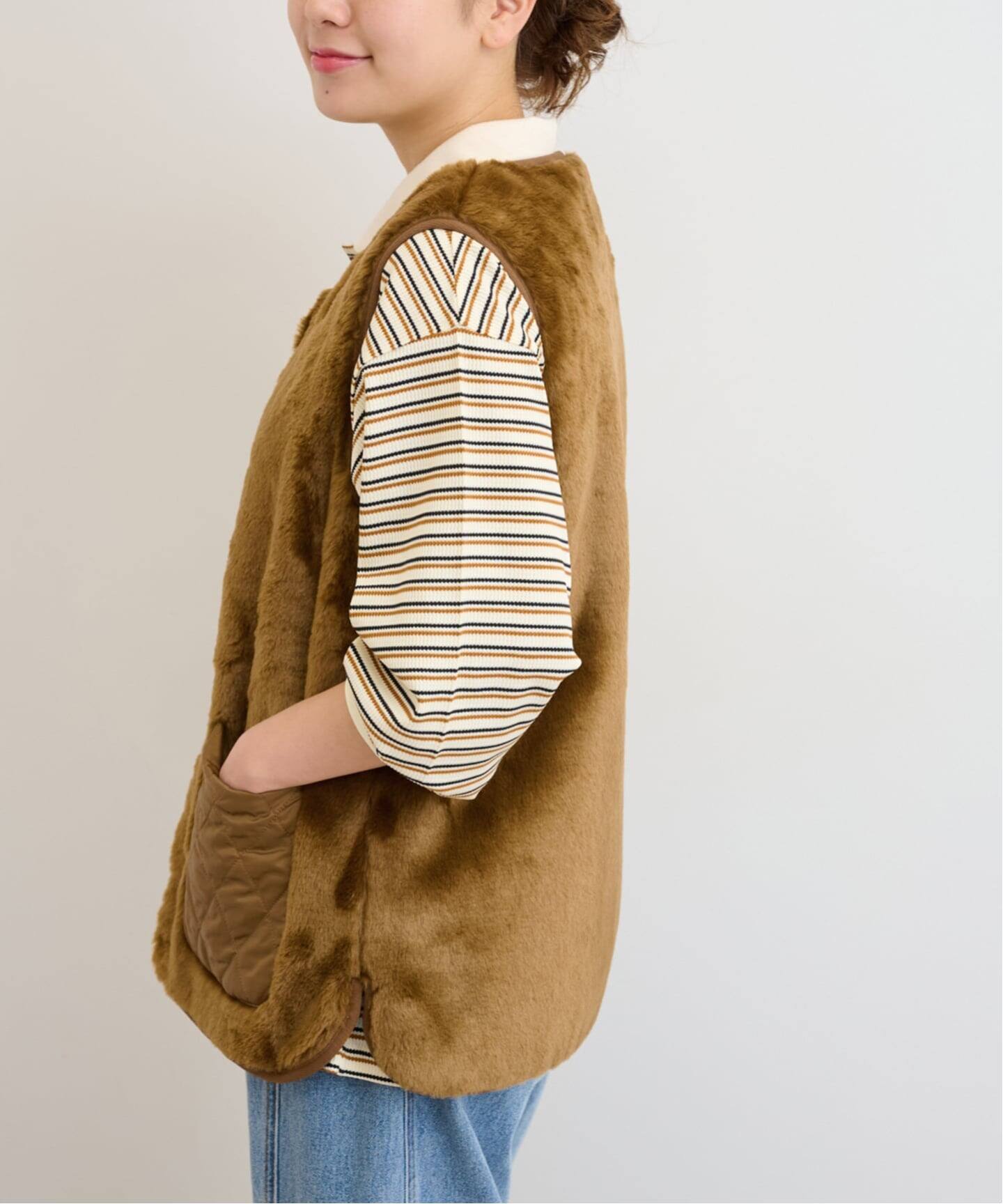 BARBOUR/バブアー】 KARIN FAUX FUR GILET:ベスト（ベスト）｜JOURNAL 