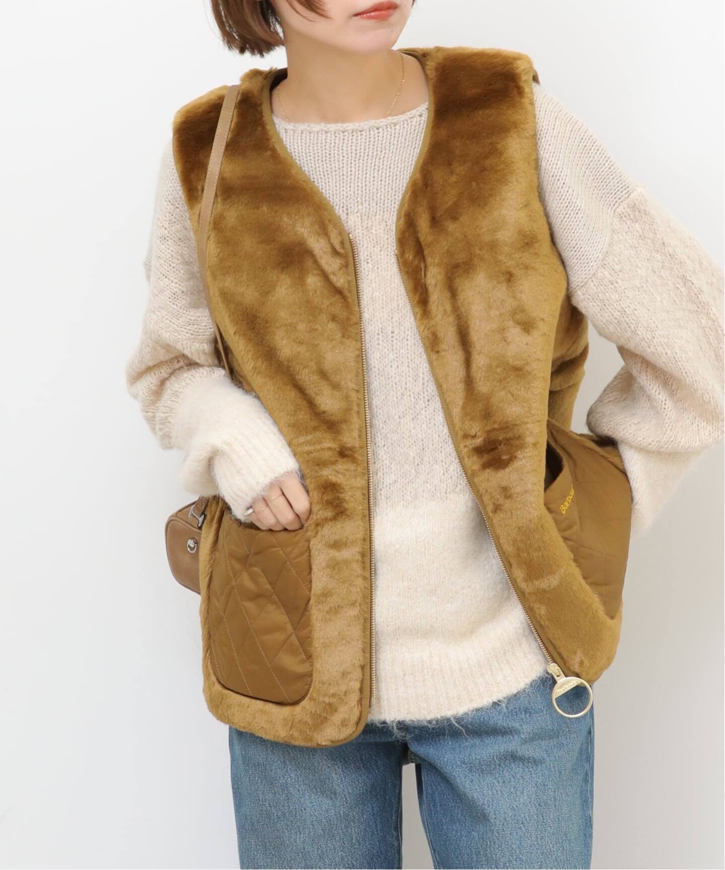 BARBOUR/バブアー】 KARIN FAUX FUR GILET:ベスト（ベスト）｜JOURNAL 