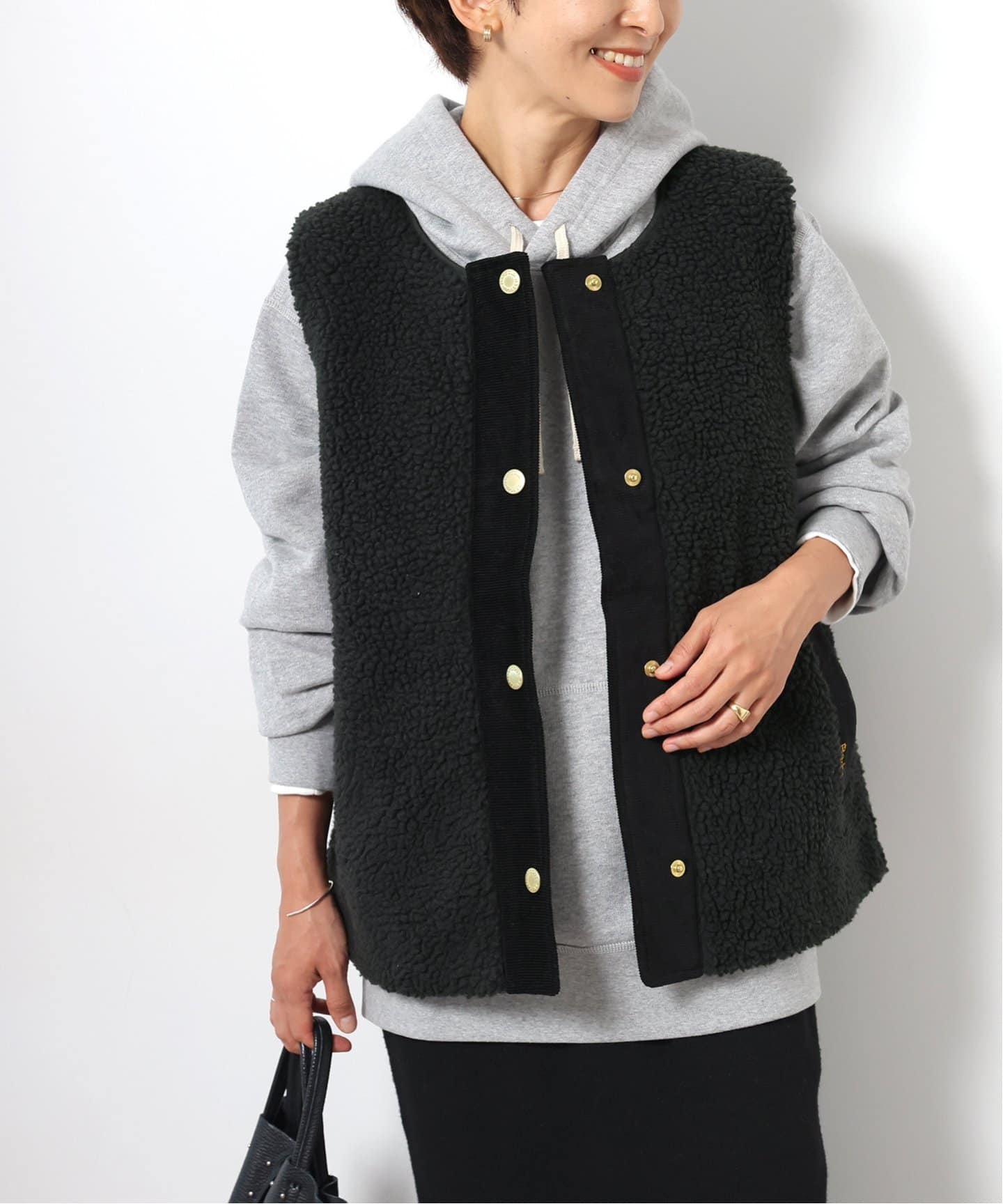 Barbour （バブアー）dulsie liner ボアベスト黒 楽天市場】Barbour バブアー DULSIE LINER テディフリース