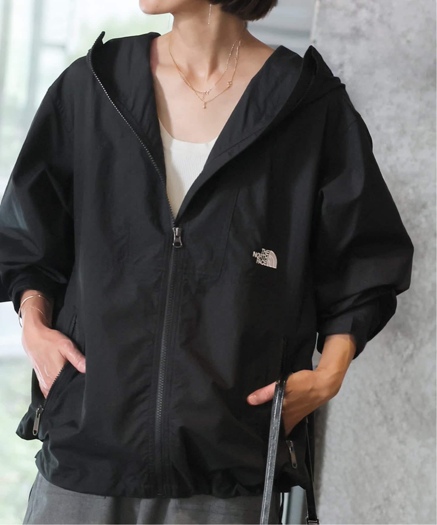 ノースフェイス　ジャーナルスタンダード　コンパクト　ジャケット　ブラック THE NORTH FACE/ ザノースフェイス】コンパクトジャケット