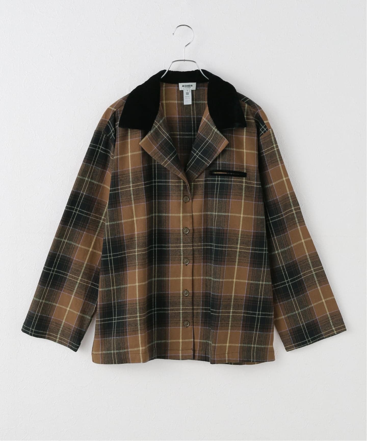 ASHER / アッシャー】 COLLAR SHIRT JKT（その他ブルゾン／アウター