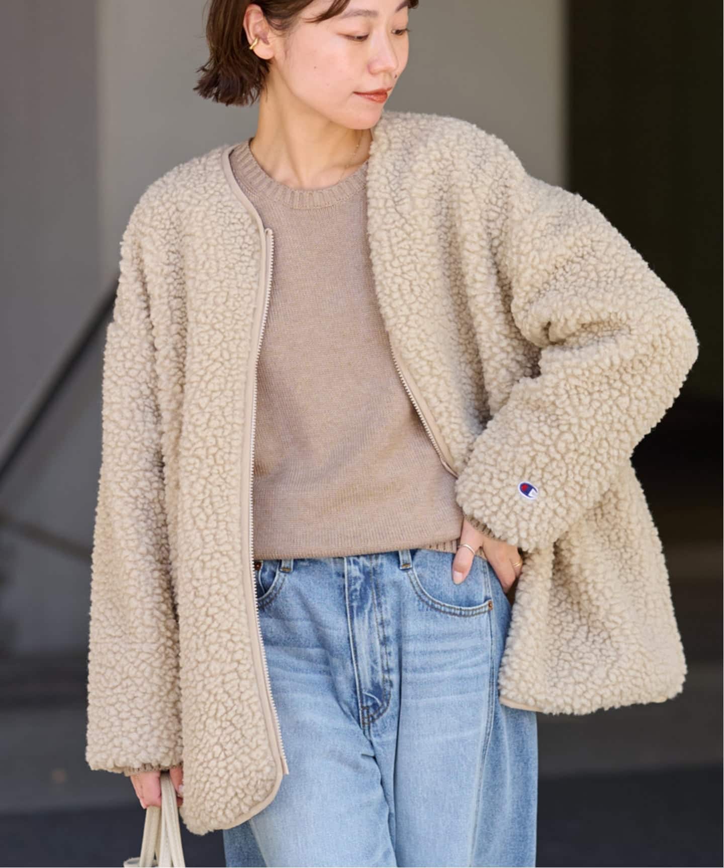 WEB限定追加2》別注【Champion/チャンピオン】ボアフリースジャケット