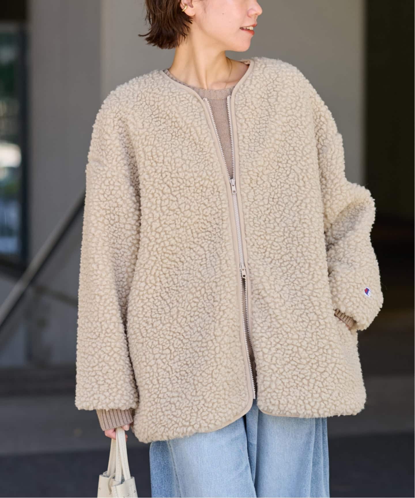 WEB限定追加2》別注【Champion/チャンピオン】ボアフリースジャケット