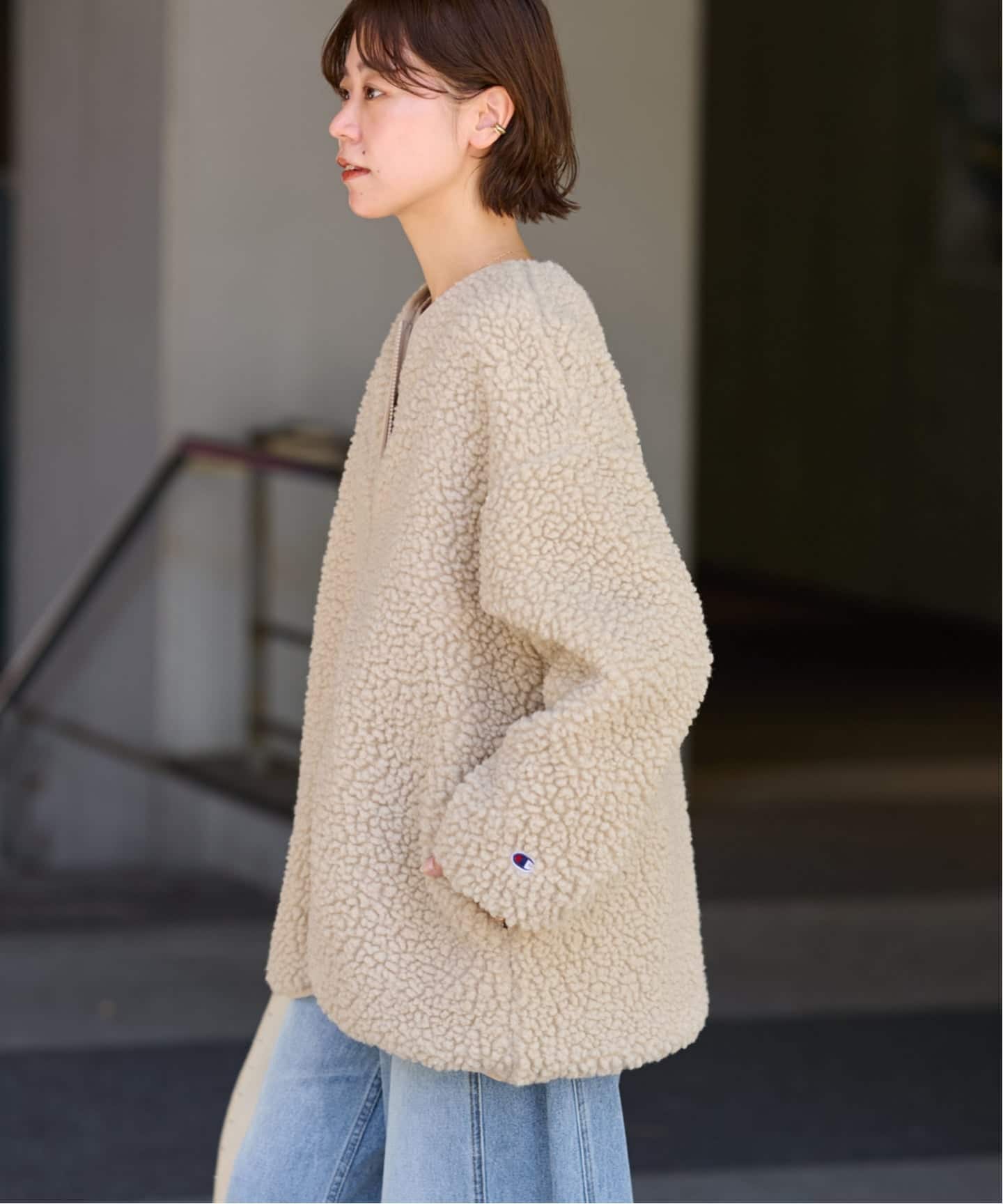 WEB限定追加2》別注【Champion/チャンピオン】ボアフリースジャケット