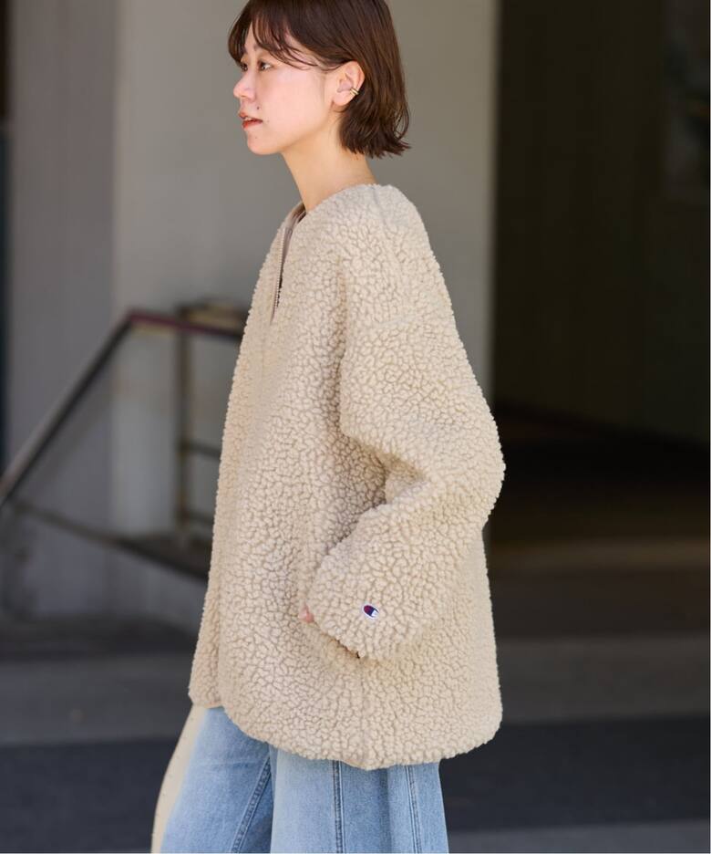 JOURNAL STANDARD relume別注チャンピオンボアニットベスト ジャーナルスタンダード レリューム JOURNAL STANDARD relume 《WEB限定追加予約2》別注【Champion/チャンピオン】ボアフリースジャケット  （ネイビー） - ファッション通販 MAGASEEK(マガシーク) 