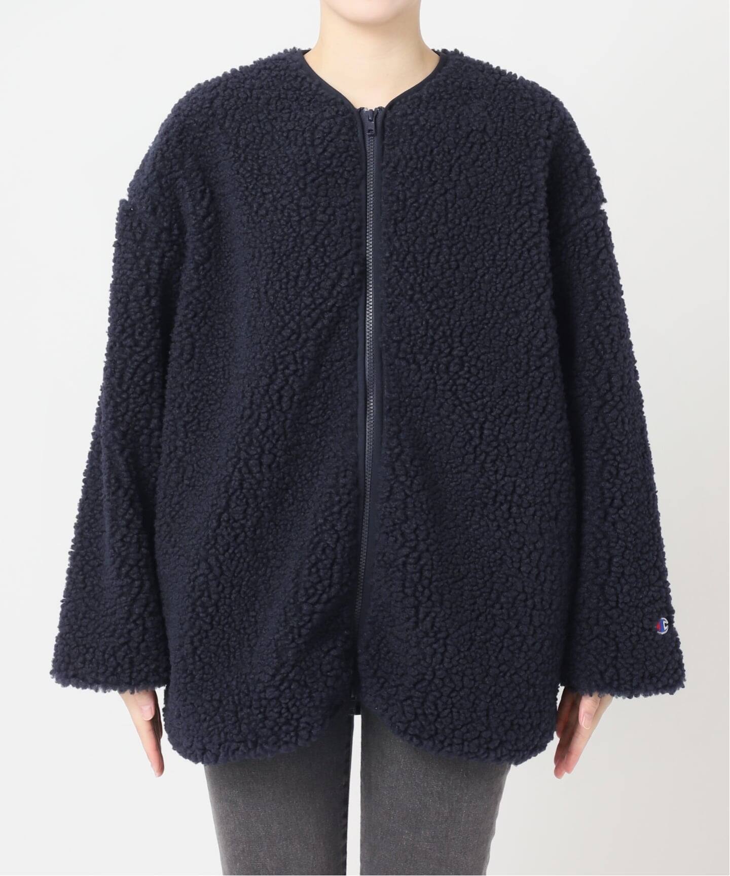 ジャーナルスタンダードレリューム チャンピオンコラボ　ファーブルゾン紺色　美品 中古・古着通販】Champion (チャンピオン) JOURNAL STANDARD relume