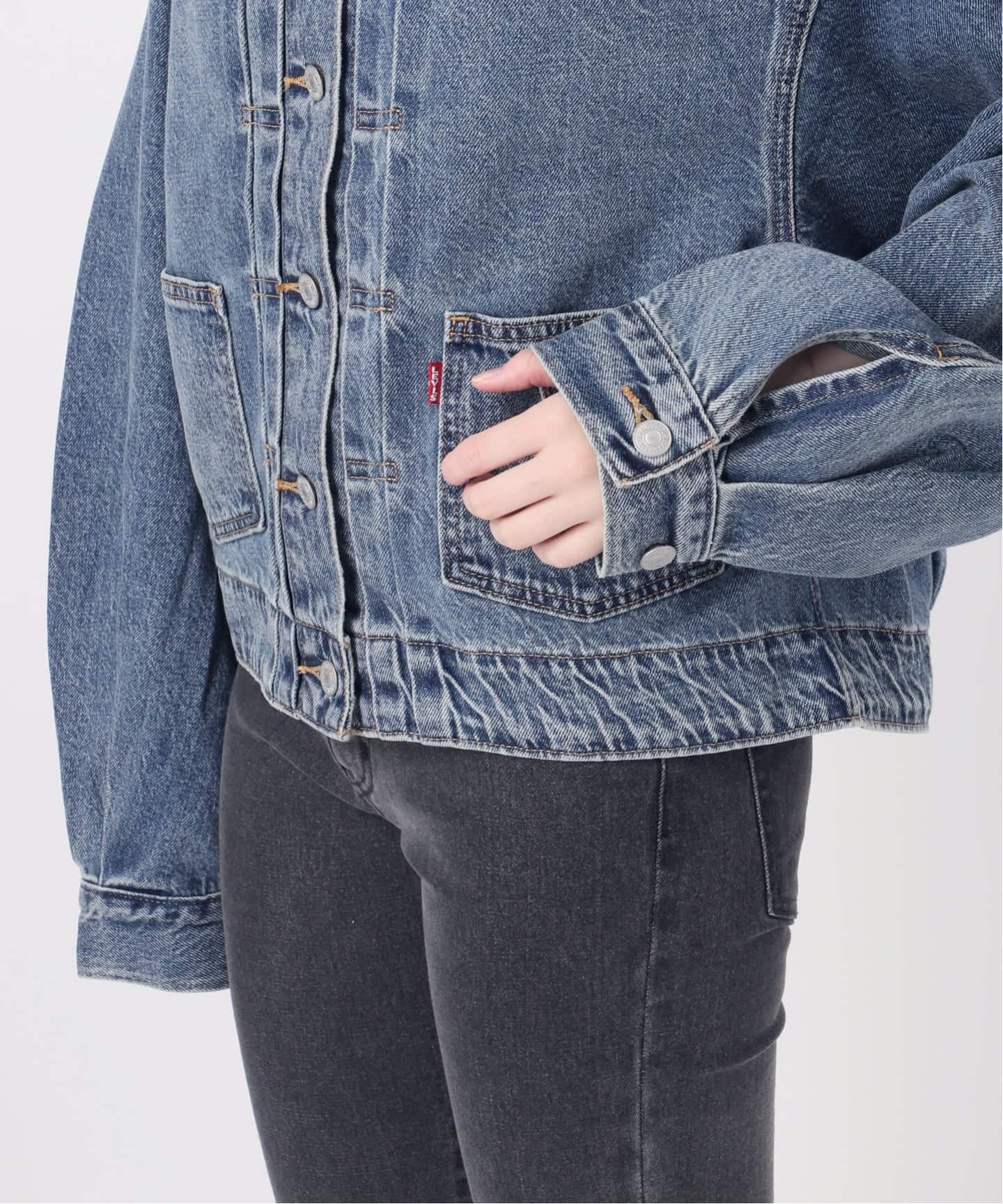 LEVI'S/リーバイス】BALLOON SLEEVE TRCKER：デニムジャケット（デニム