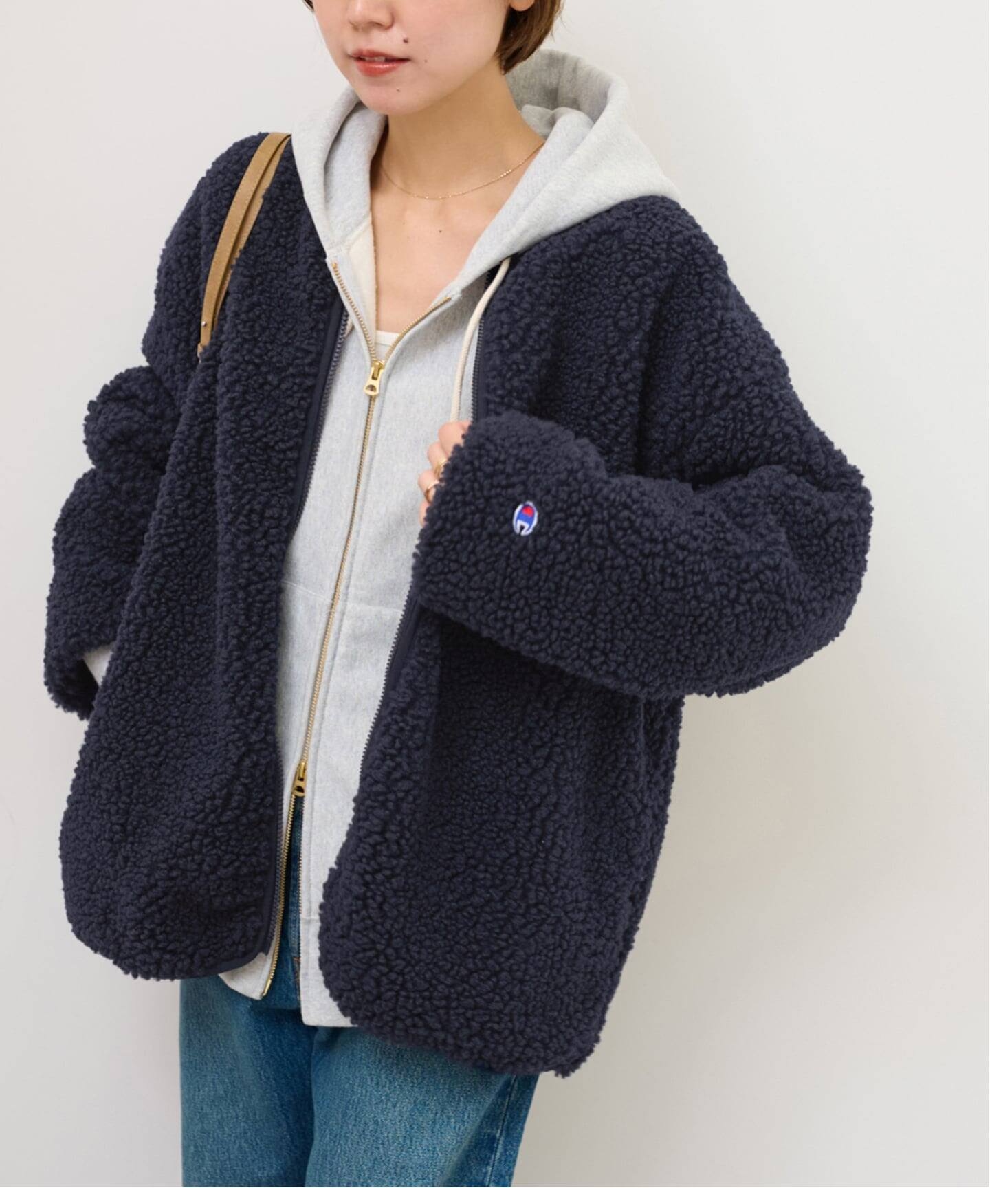 追加》別注【Champion/チャンピオン】ボアフリースジャケット（ボア 