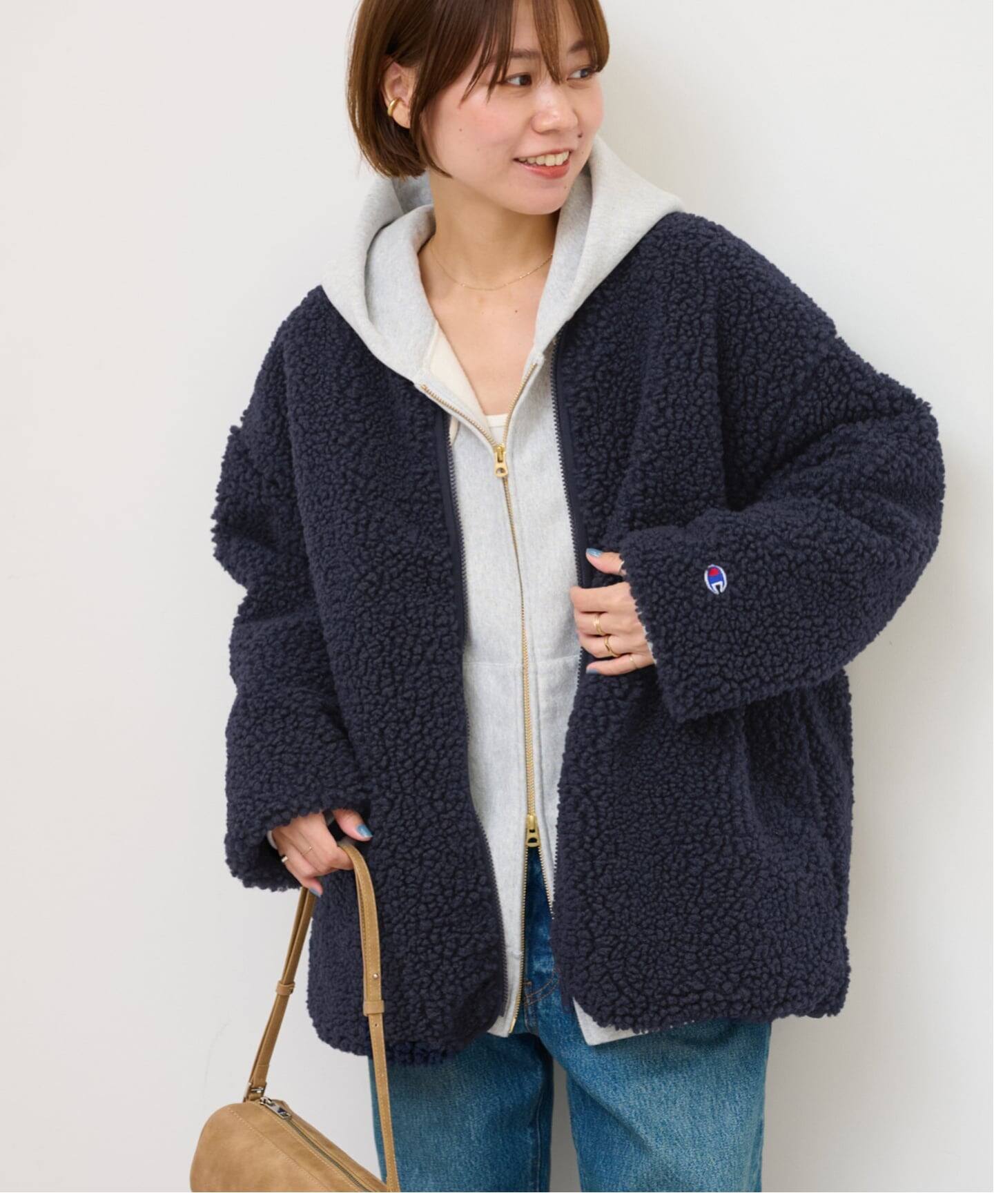 追加》別注【Champion/チャンピオン】ボアフリースジャケット（ボア 