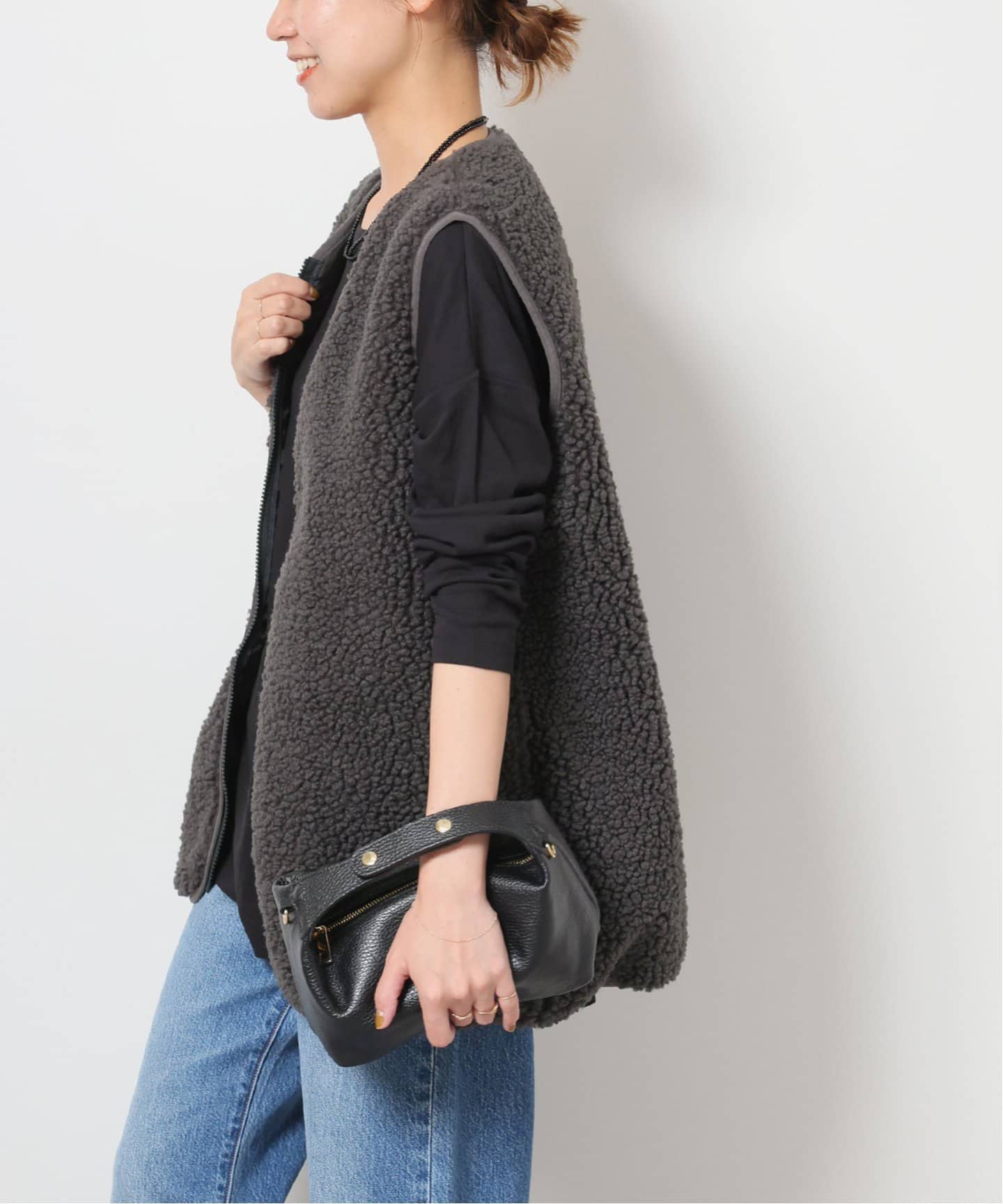 ベスト ジレ 「追加」「Champion/チャンピオン」*RELUME BOA FLEECE VEST：ベスト レディース Champion ベスト ジレ 「追加」「Champion/チャンピオン