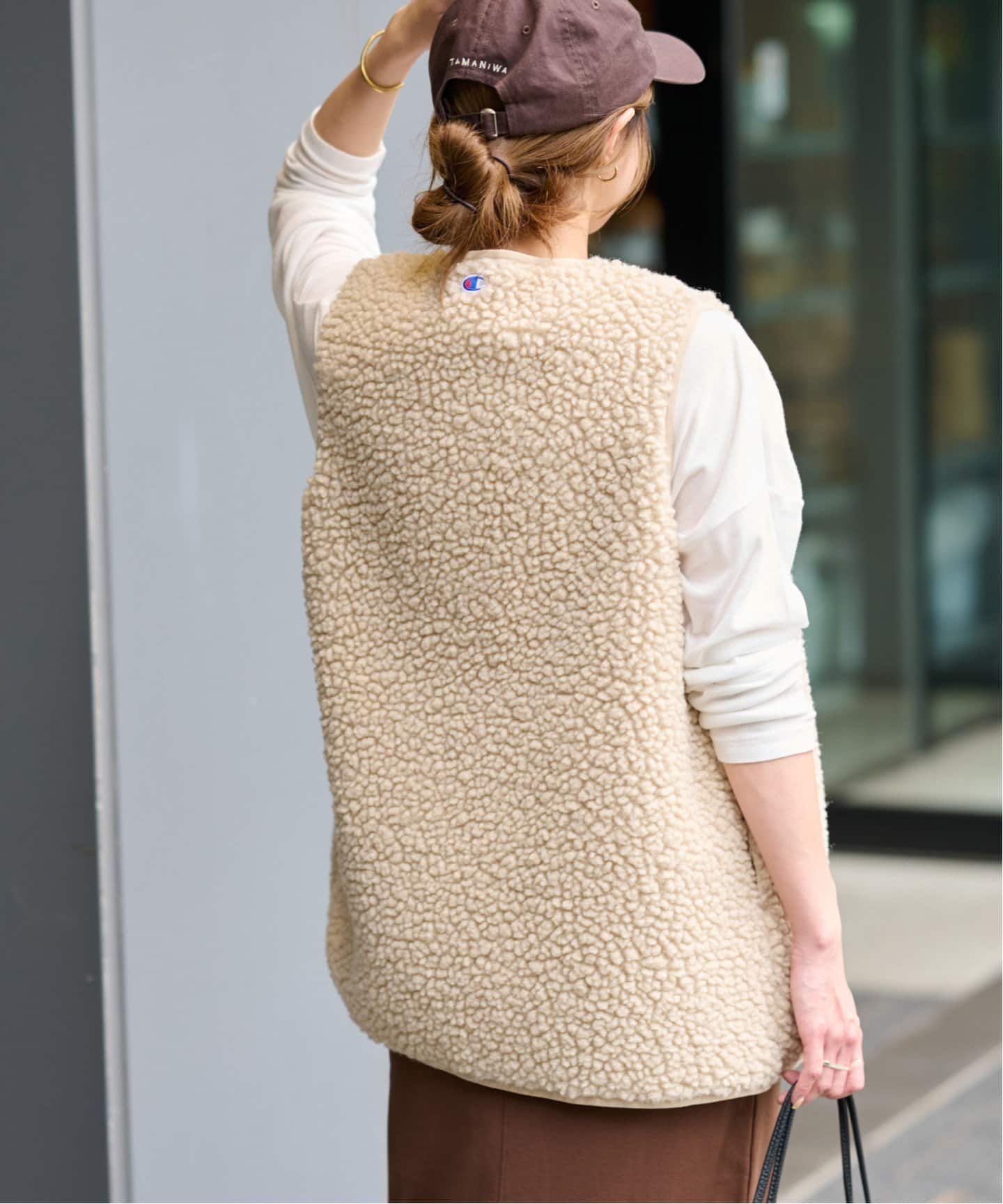 ベスト ジレ 「追加」「Champion/チャンピオン」*RELUME BOA FLEECE VEST：ベスト レディース Champion ベスト ジレ 「追加」「Champion/チャンピオン