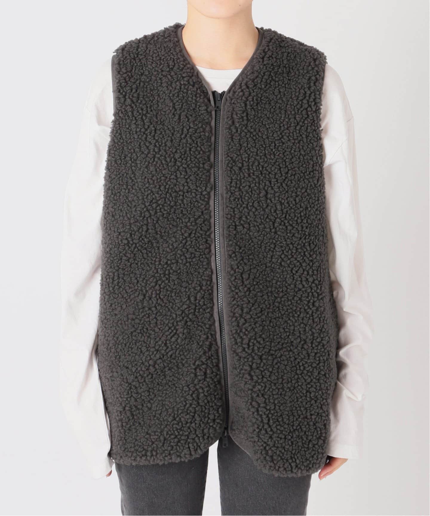 JOURNAL STANDARDレリューム　ボアベスト 別注【Champion/チャンピオン】*RELUME BOA FLEECE VEST：ベスト