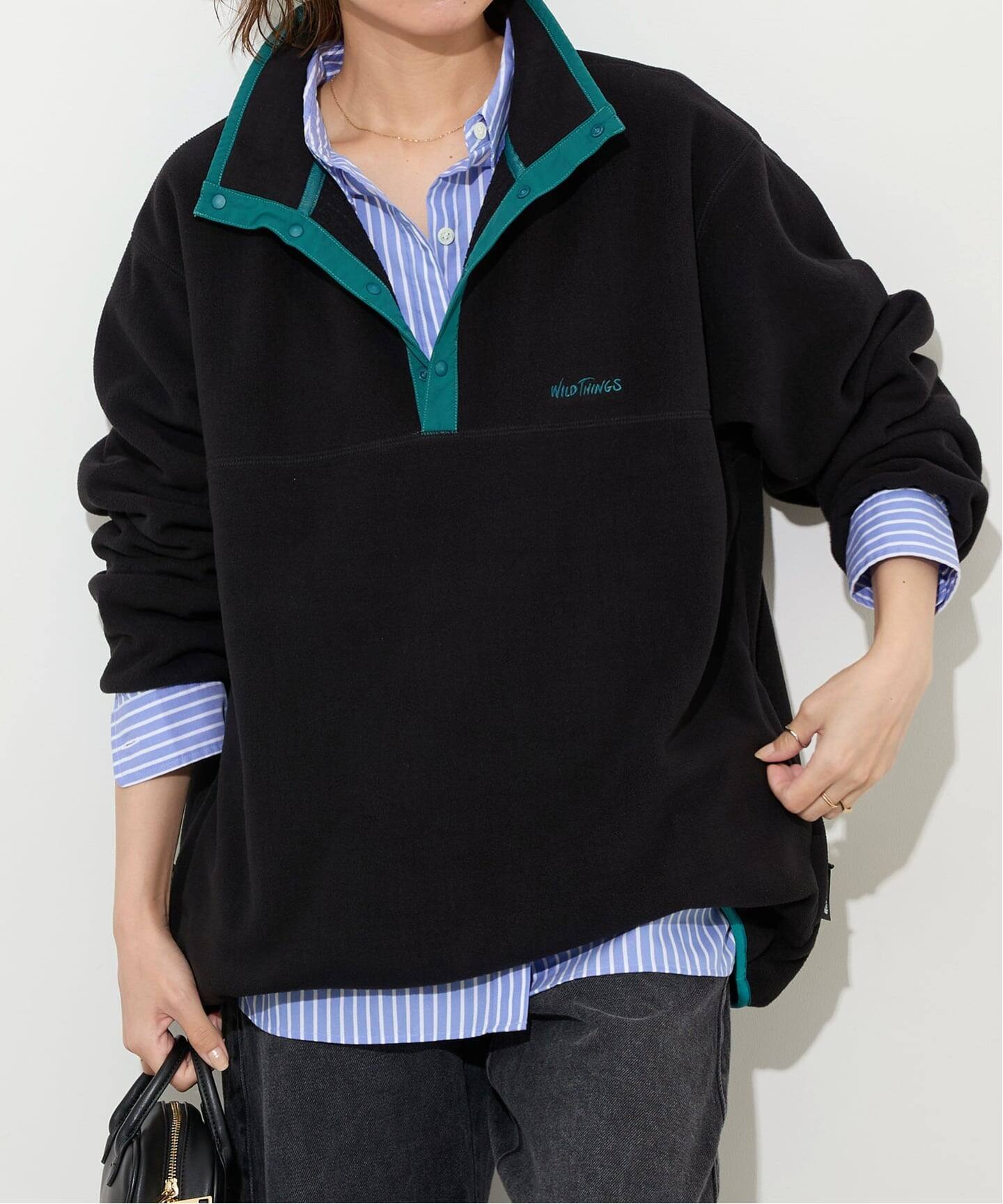 予約》別注【WILD THINGS/ワイルドシングス】フリースプル