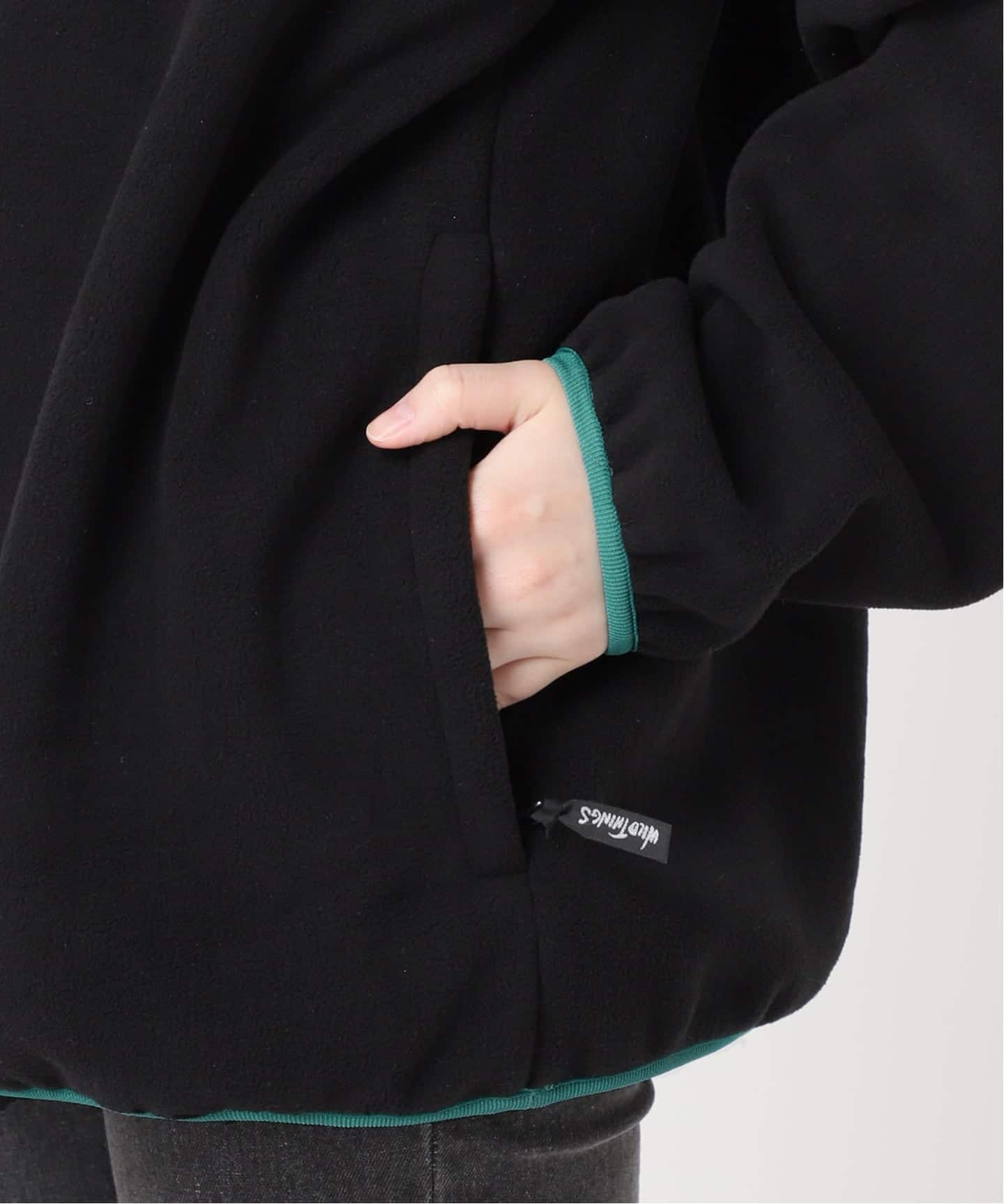 ✨美品✨ wildthings ボアフリース オーバーオール ブラック Mサイズ 予約》別注【WILD THINGS/ワイルドシングス】フリースプル
