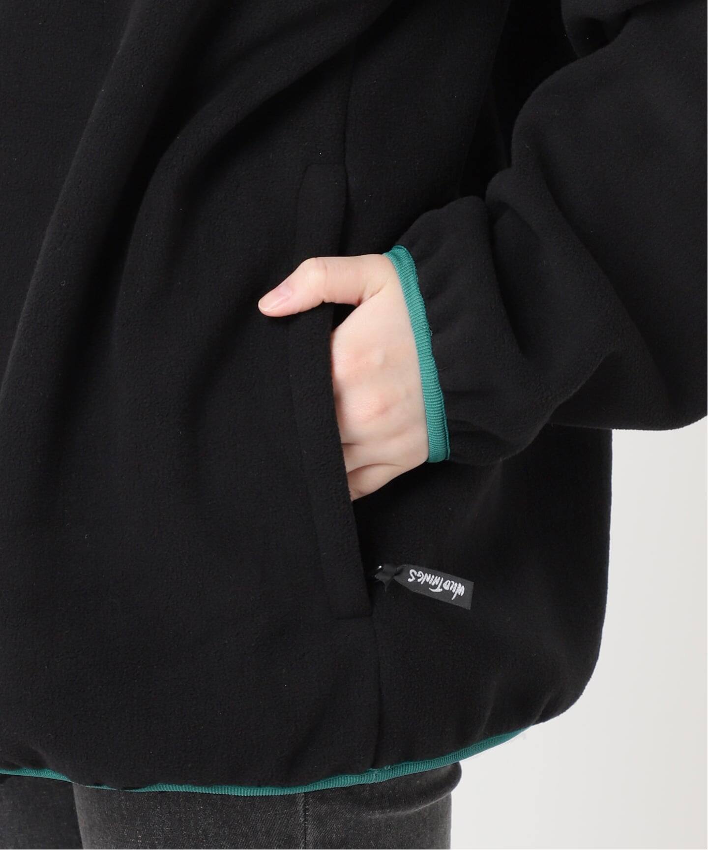 ✨美品✨ wildthings ボアフリース オーバーオール ブラック Mサイズ 別注【WILD THINGS/ワイルドシングス】フリースプルオーバー