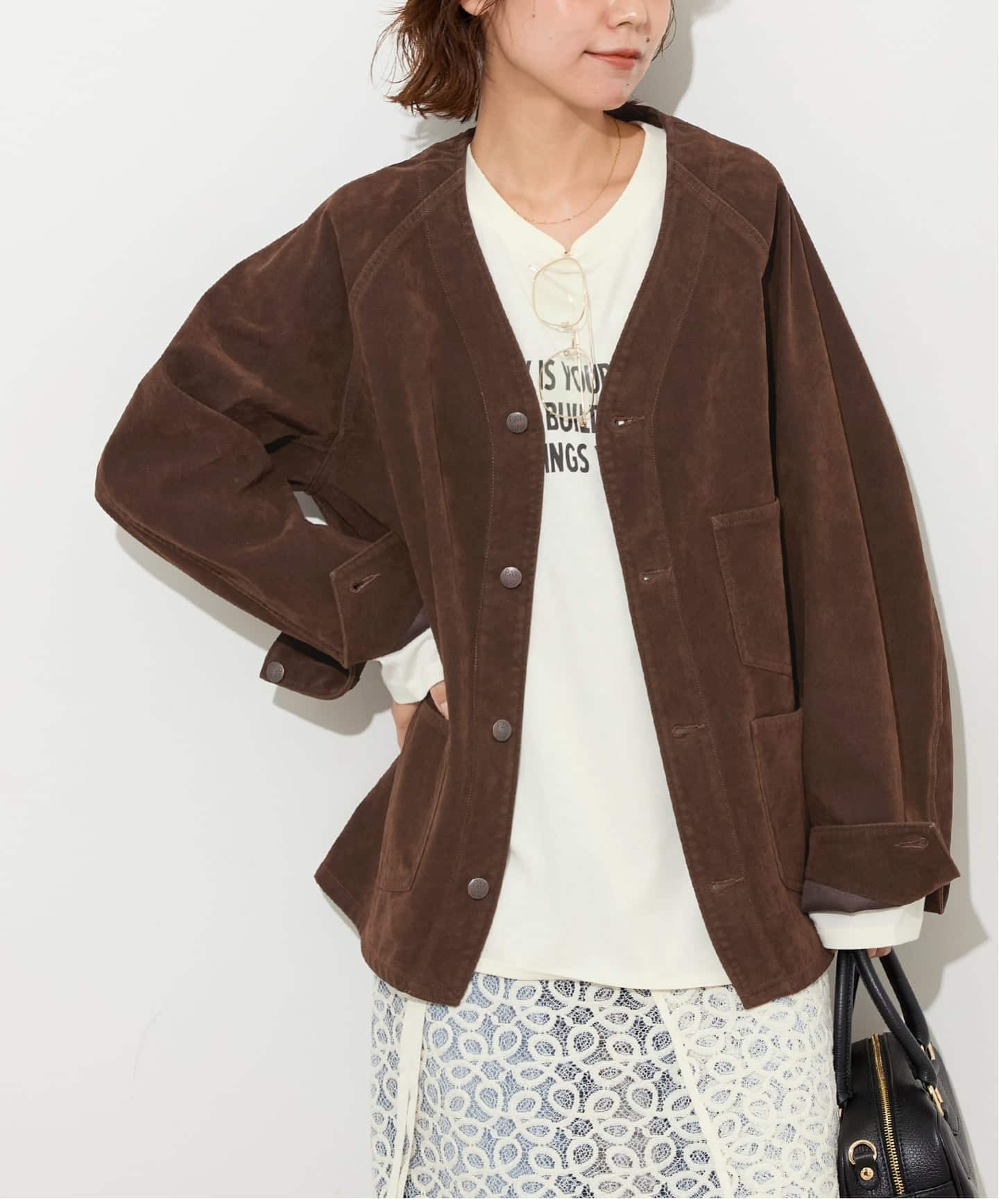 別注【PAYDAY/ペイデイ】フェイクスウェードエンジニアジャケット