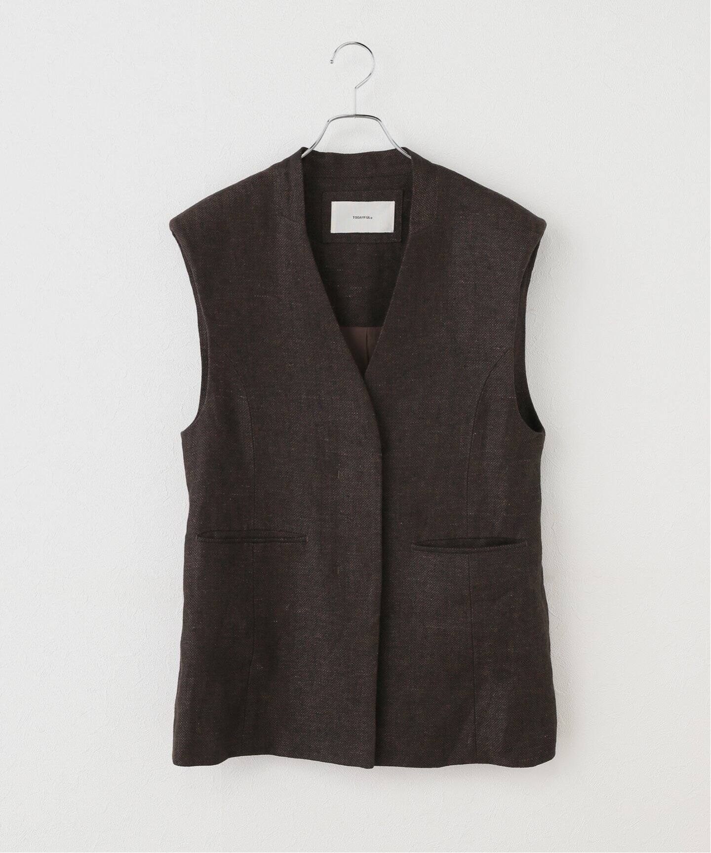 TODAYFUL/トゥデイフル】Linen Over Vest：ベスト（ベスト）｜JOURNAL 