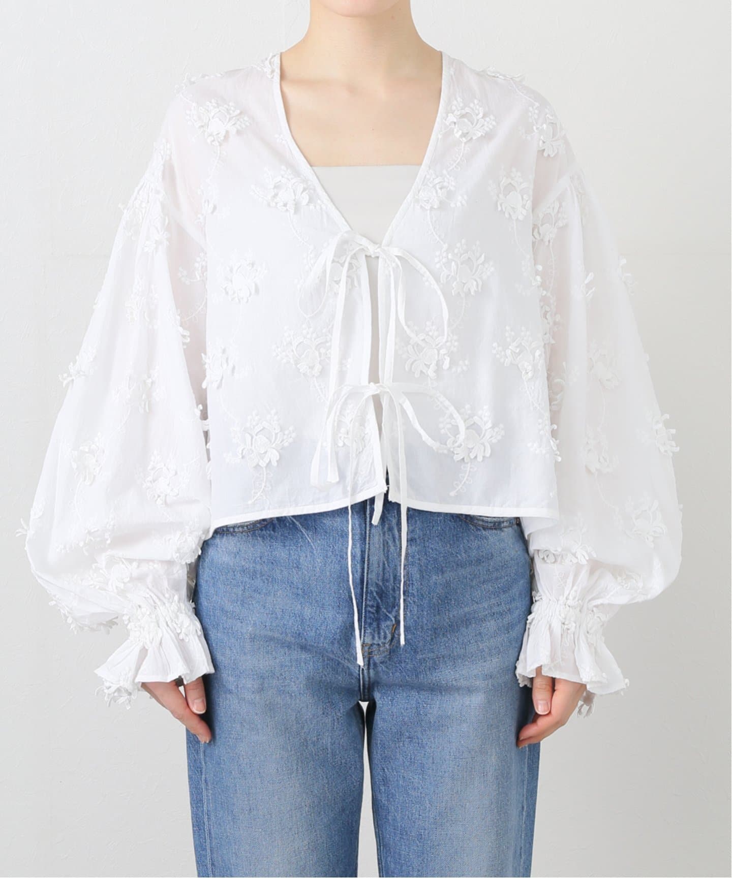 ココメロディ　ボレロ シアーボレロカーディガン/sheer bolero cardigan（カーディガン