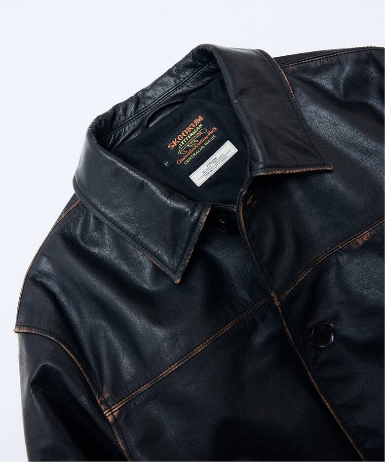 SKOOKUM / スクーカム 別注 バッファローレザー カバーオール（レザー 