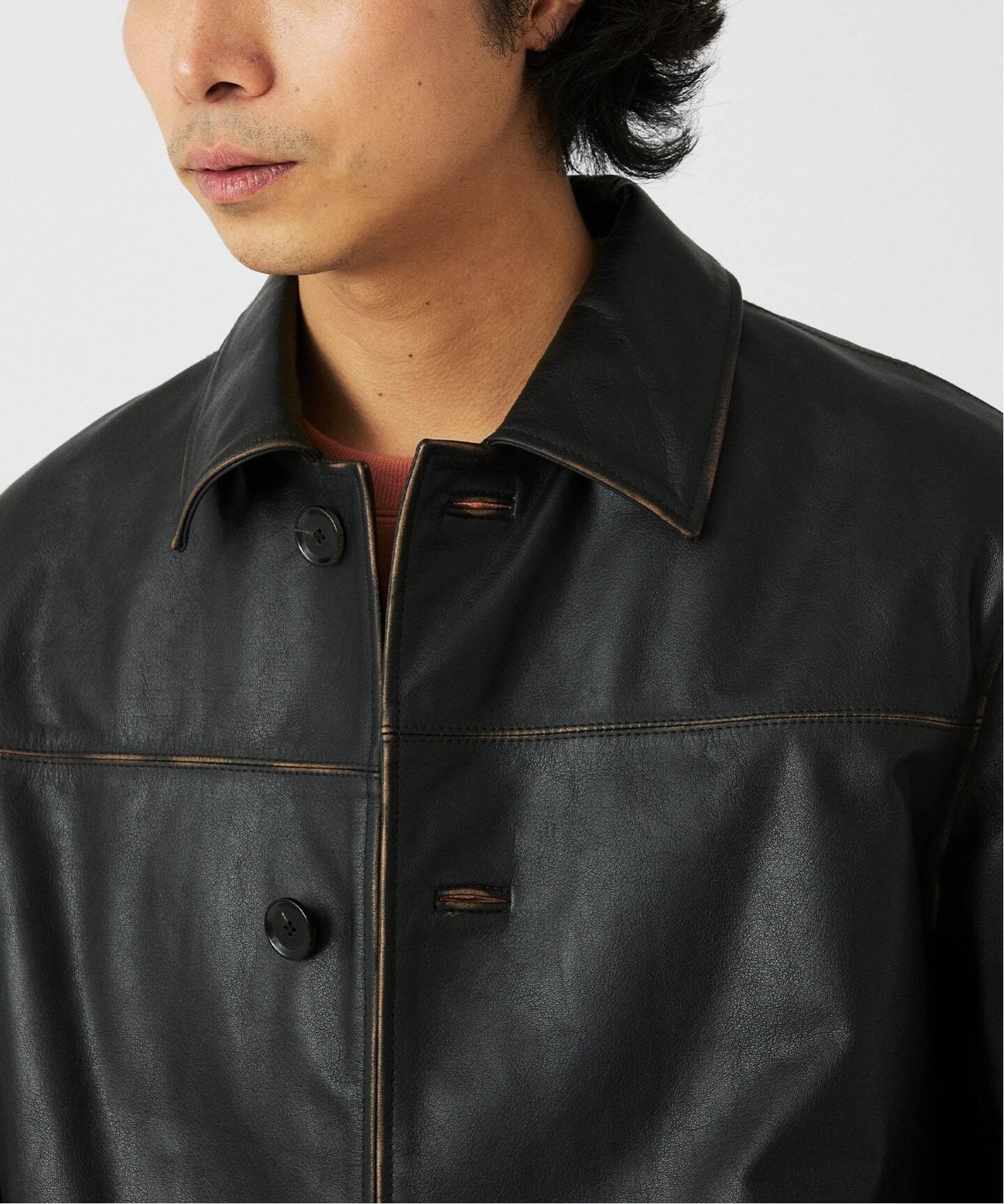 SKOOKUM / スクーカム 別注 バッファローレザー カバーオール（レザー