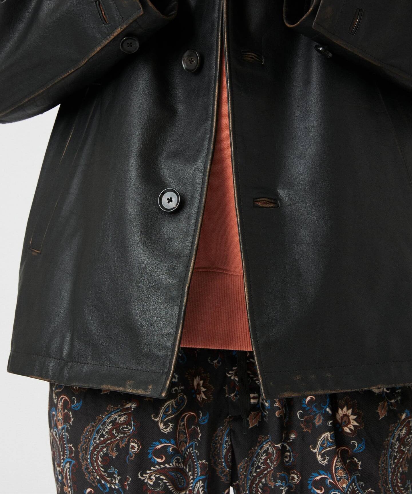 SKOOKUM / スクーカム 別注 バッファローレザー カバーオール