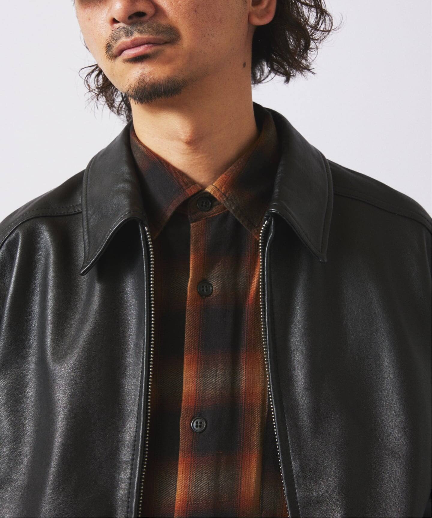 ラムレザー ジップジャケット（レザージャケット）｜JOURNAL STANDARD