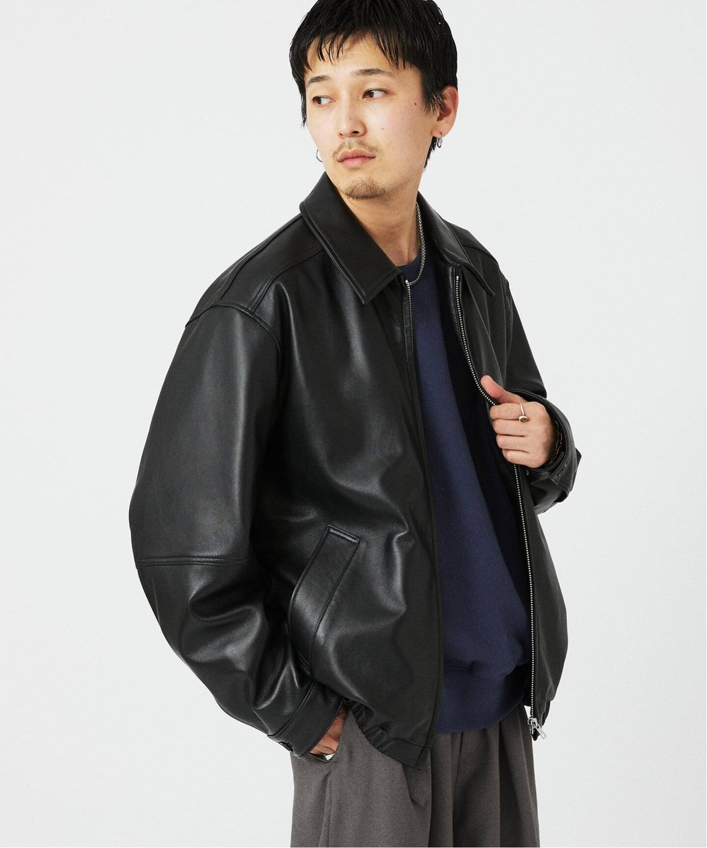 ジャーナルスタンダード レリューム　ラムレザージャケット JOURNAL STANDARD relume｜ラムレザー ジップジャケット