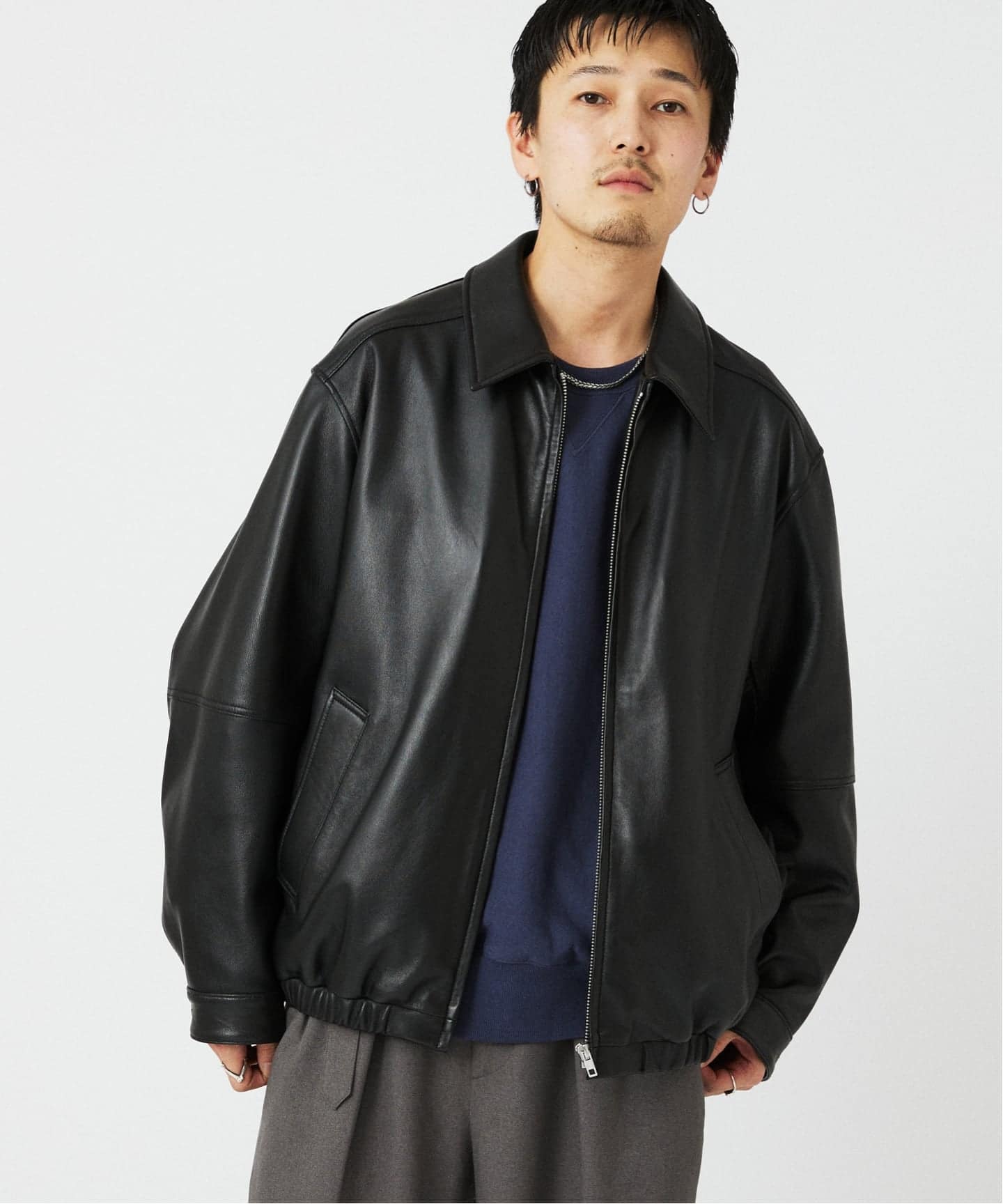 予約》ラムレザー ジップジャケット（レザージャケット