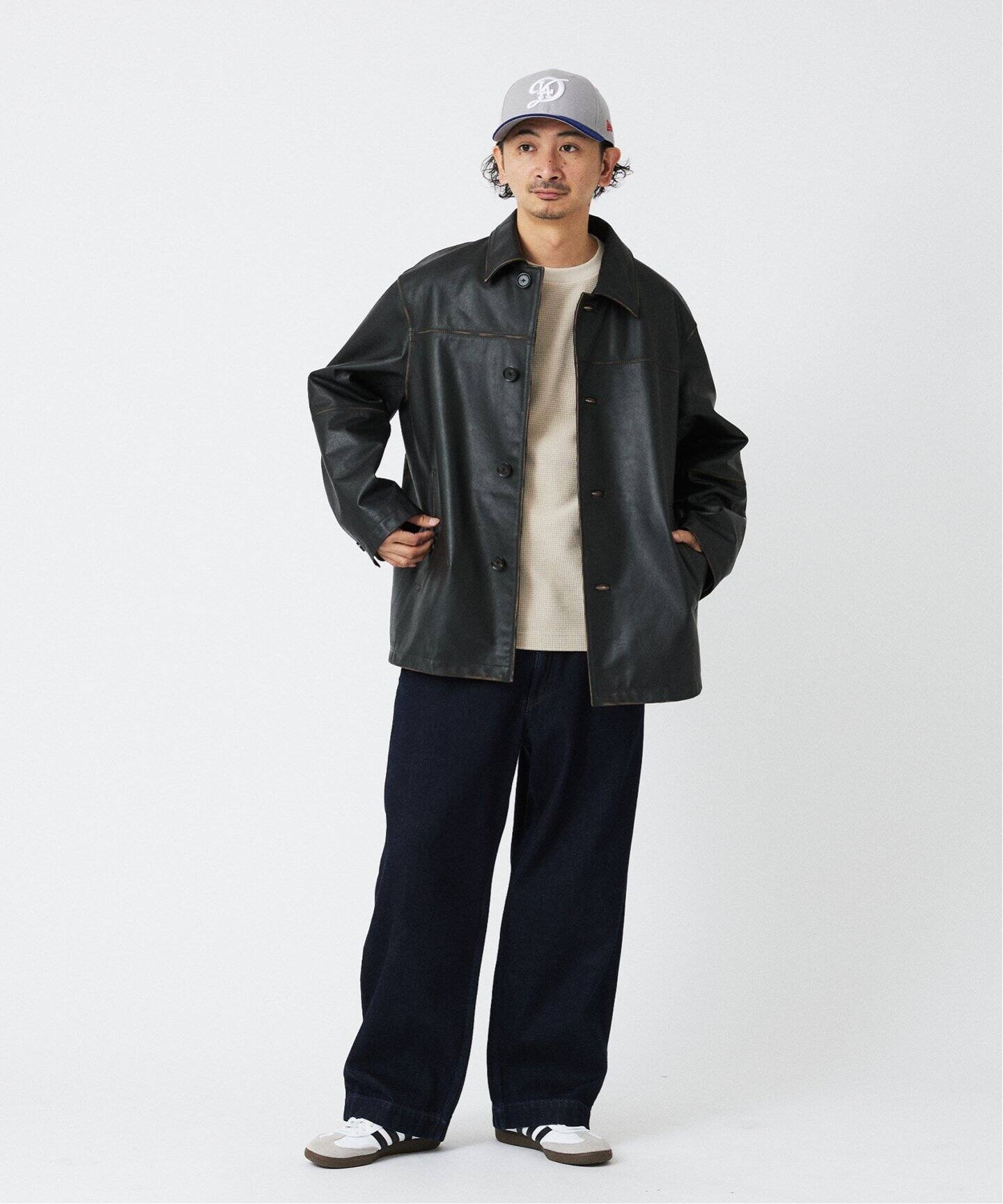 SKOOKUM / スクーカム 別注 バッファローレザー カバーオール（レザー  