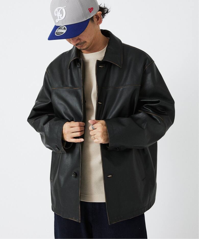 SKOOKUM / スクーカム 別注 バッファローレザー カバーオール（レザー  