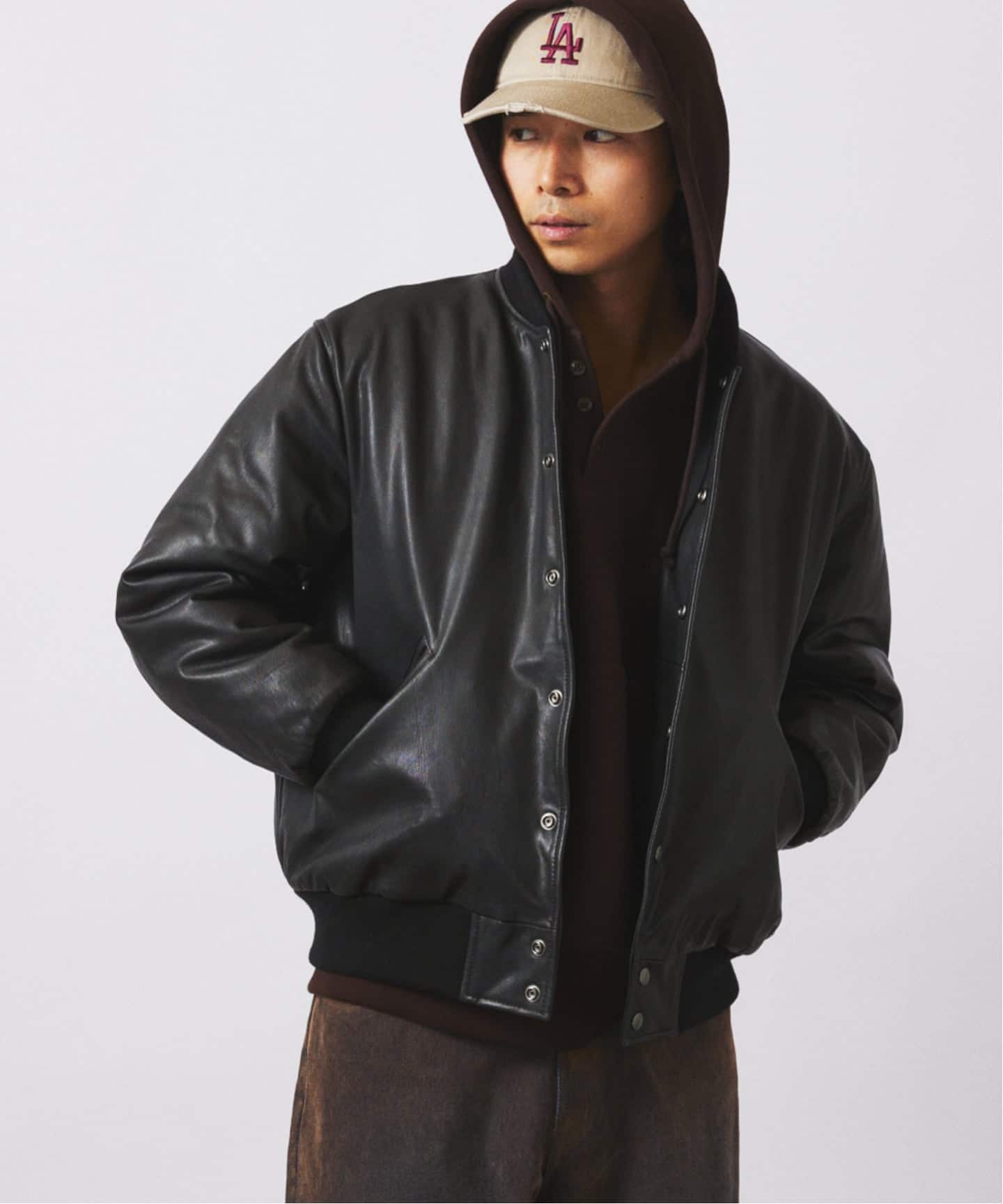 JOURNAL STANDARD ゴートレザーライダースベスト JOURNAL STANDARD（ジャーナルスタンダード）の「ゴートレザー