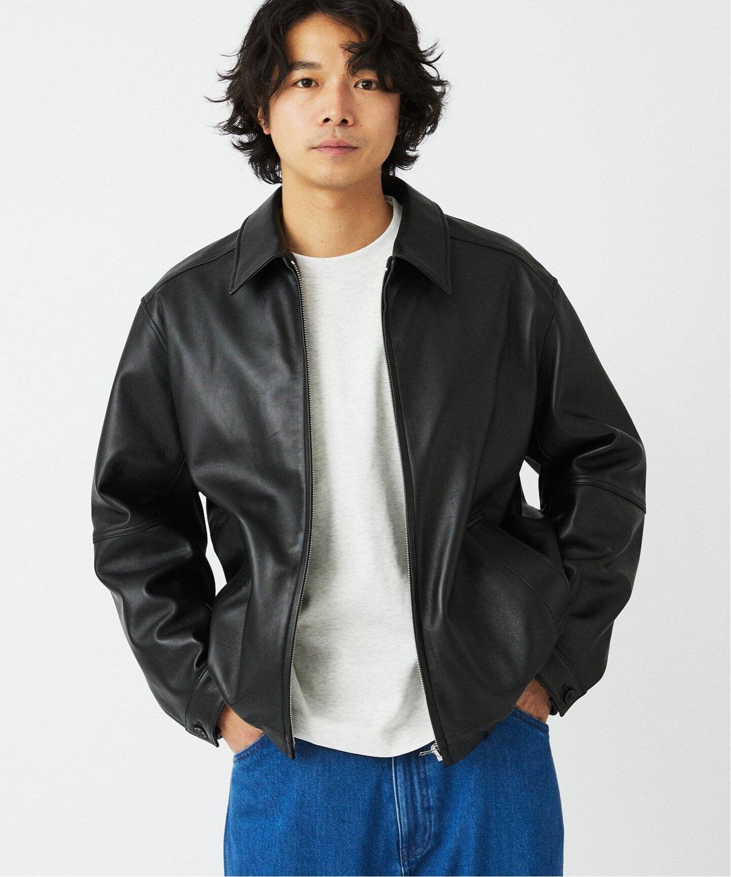 SKOOKUM / スクーカム 別注 シープレザー ジップジャケット（レザー 