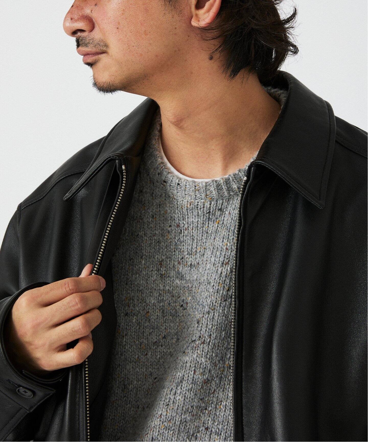 SKOOKUM / スクーカム 別注 シープレザー ジップジャケット（レザー 