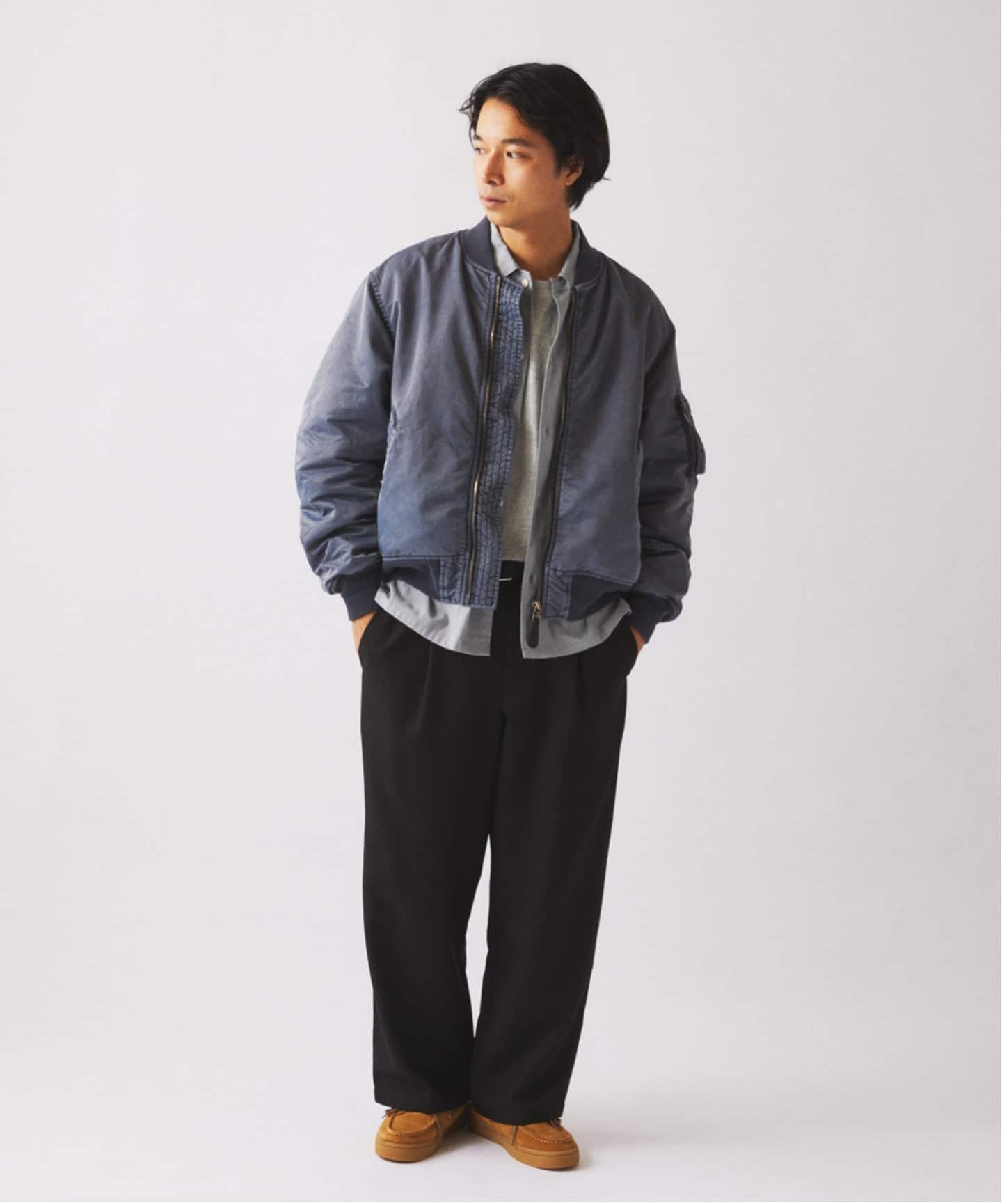 JOURNAL STANDARD relumeガーメントダイ ジャケット ガーメントダイ ボンバー ジャケット（MA-1）｜JOURNAL STANDARD