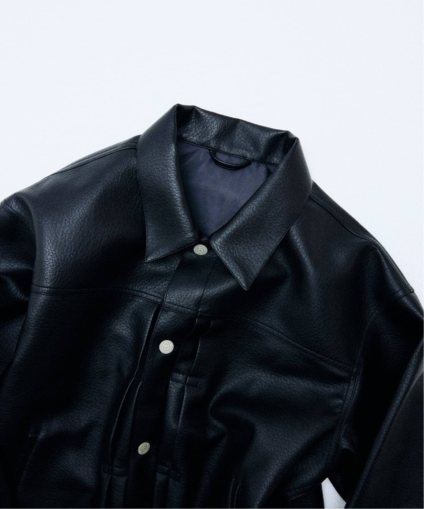Journal Standard relume シンセティックレザージャケット シンセティック レザー トラッカージャケット（その他ブルゾン