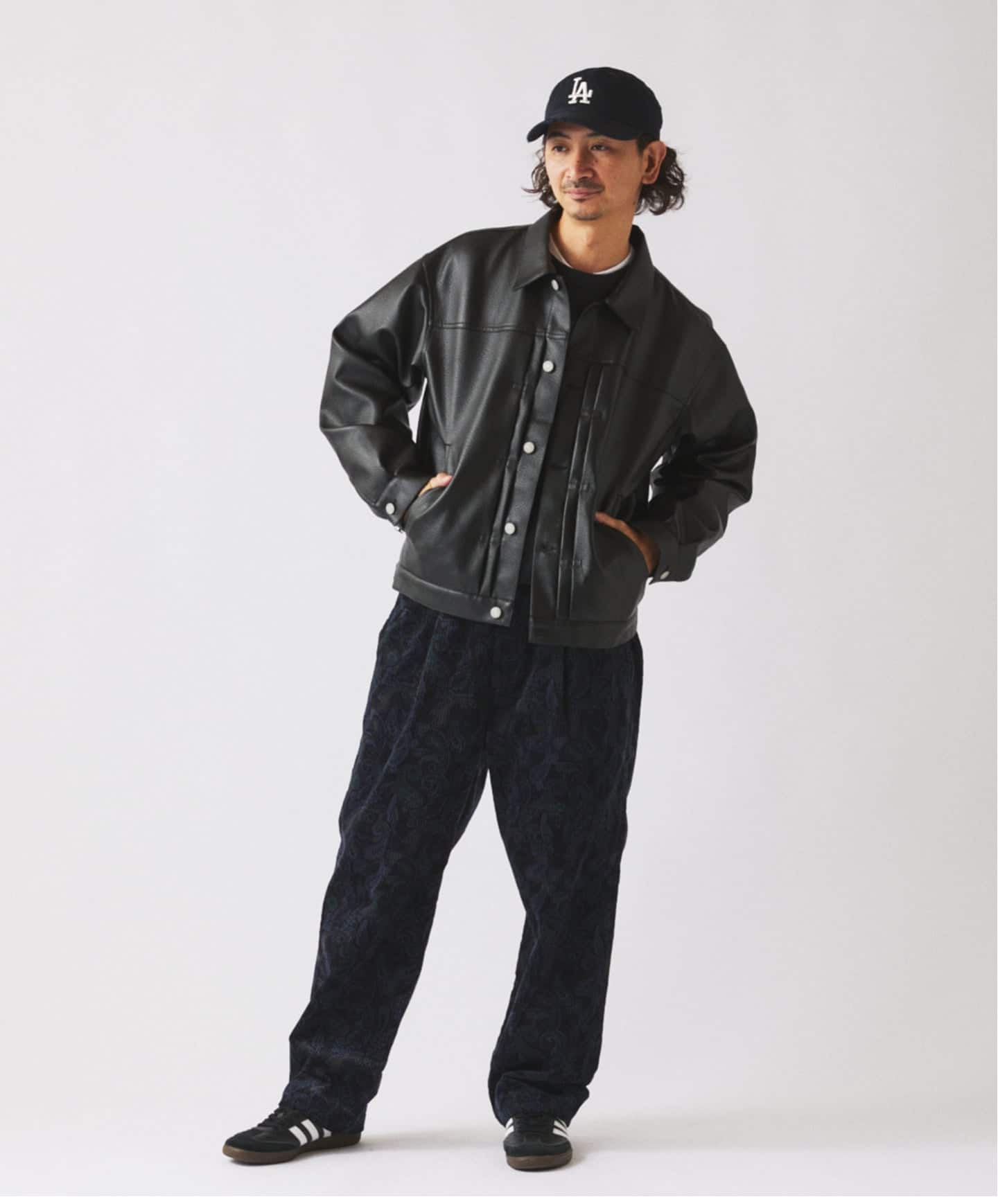 シンセティック レザー トラッカージャケット（その他ブルゾン