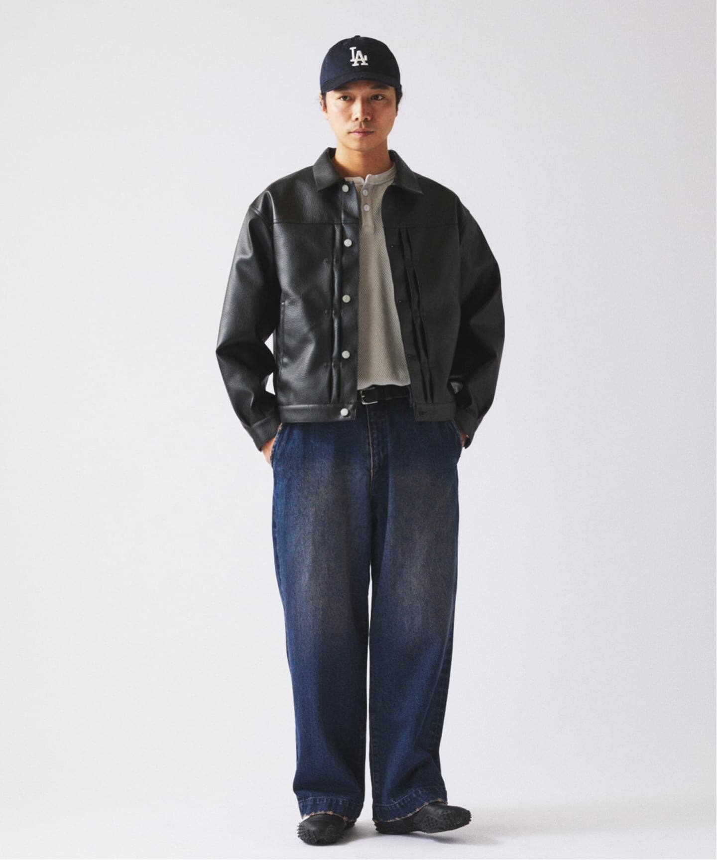 シンセティック レザー トラッカージャケット（その他ブルゾン