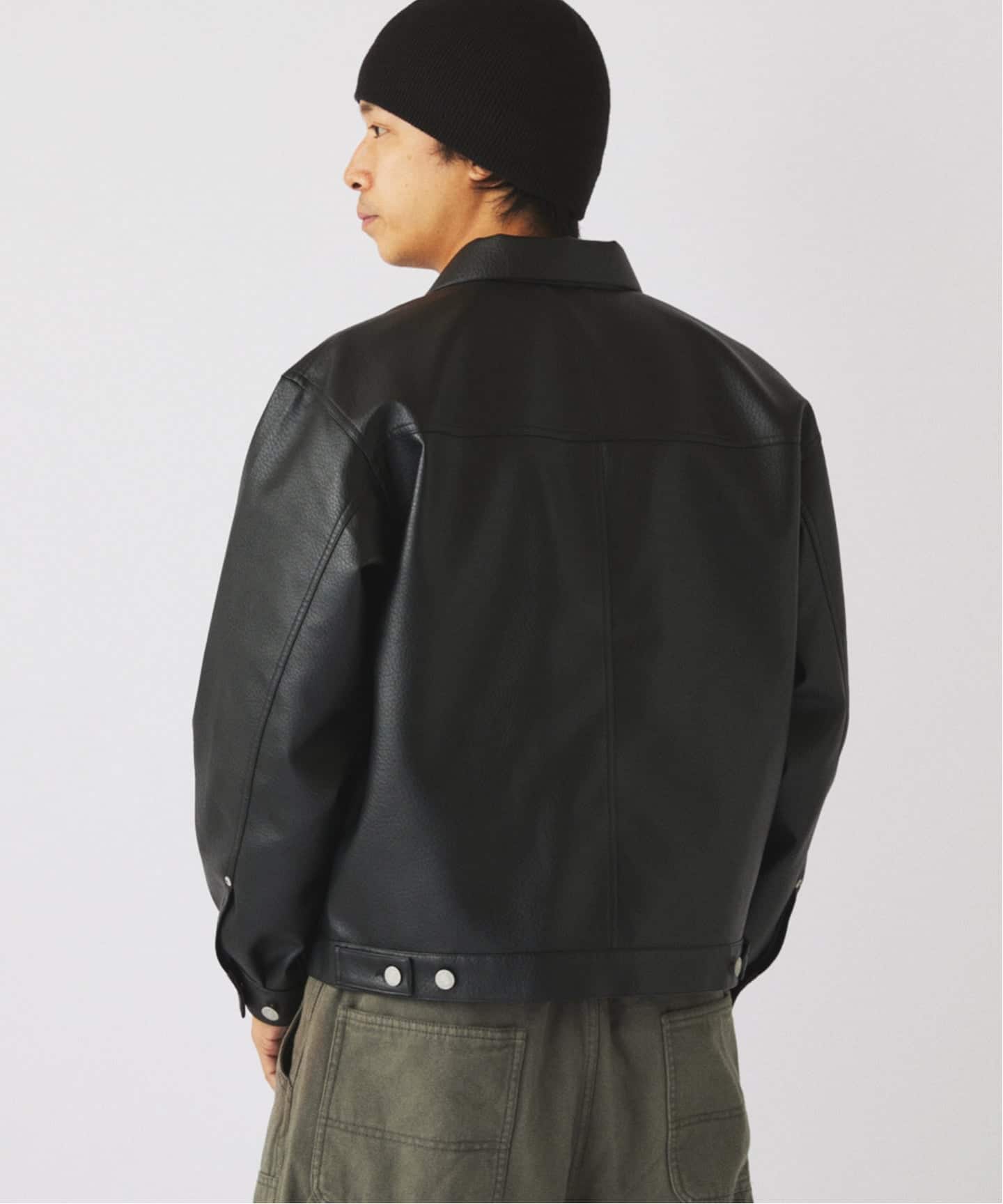 シンセティック レザー トラッカージャケット（その他ブルゾン