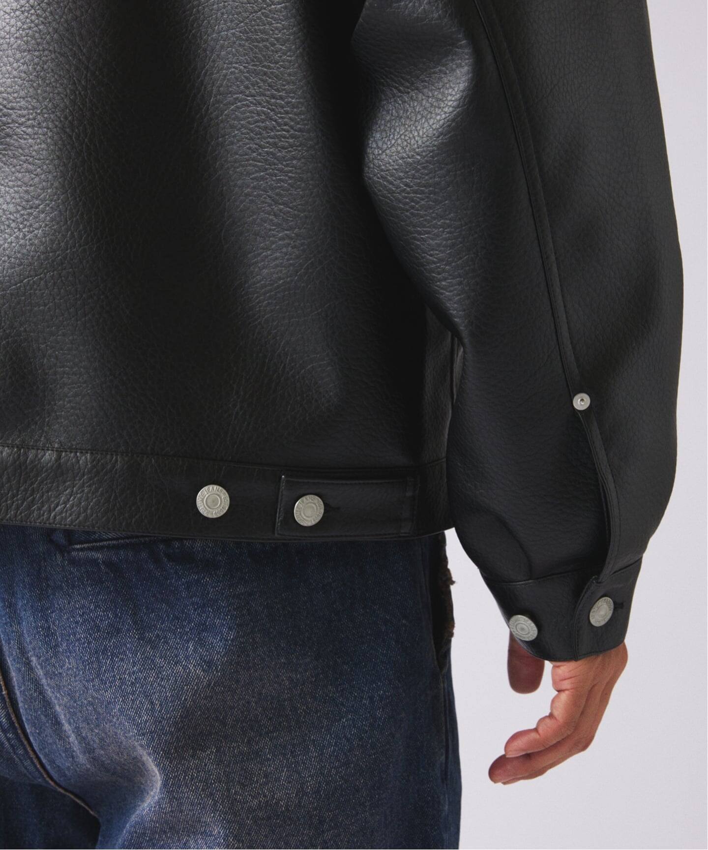 シンセティック レザー トラッカージャケット（その他ブルゾン