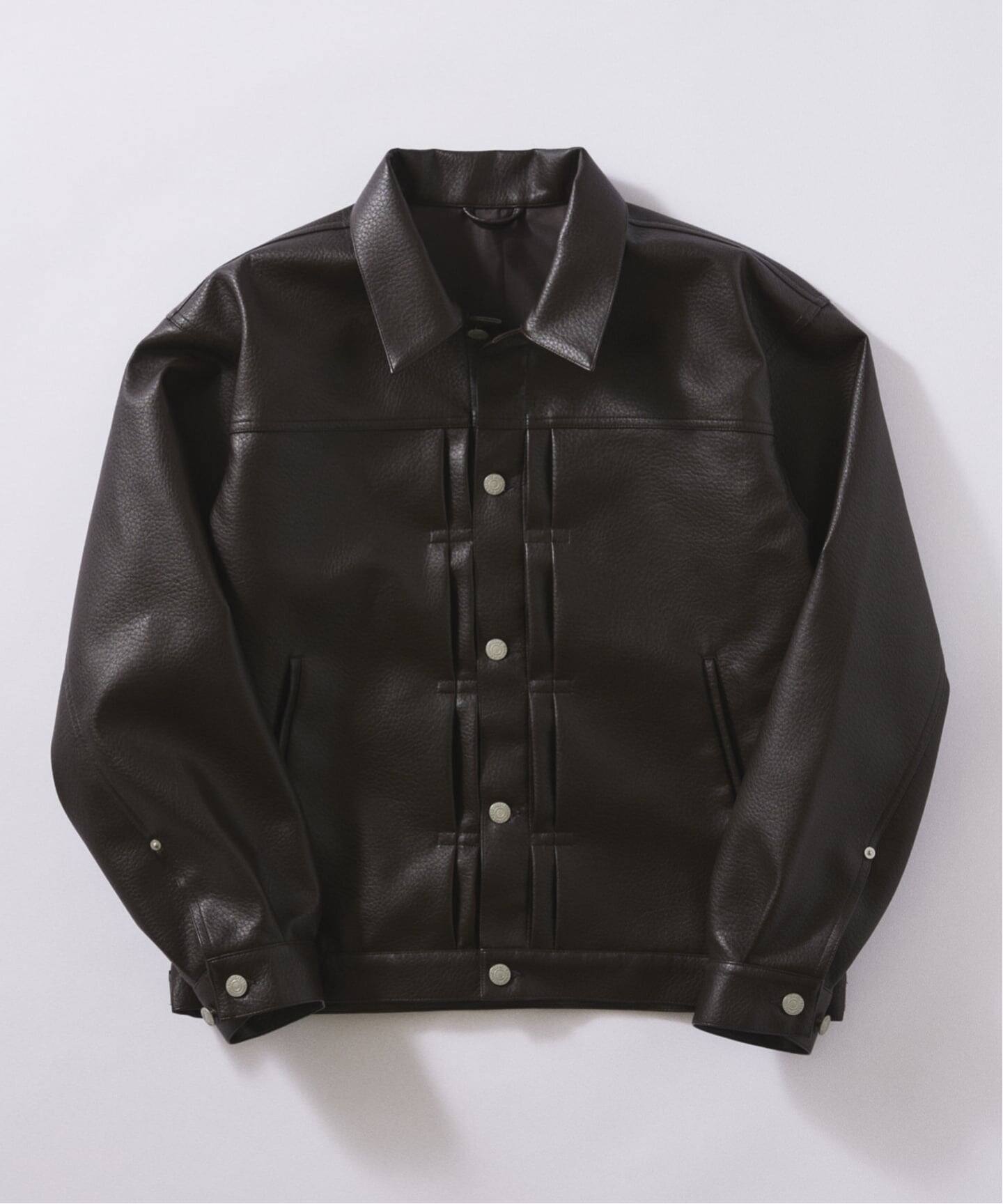 シンセティック レザー トラッカージャケット（その他ブルゾン