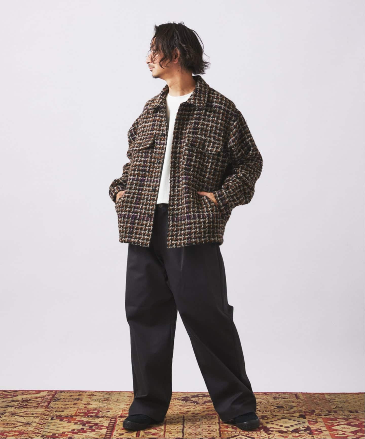 ループ ツイードチェック CPO ブルゾン（その他ブルゾン／アウター