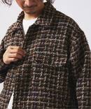 ループ ツイードチェック CPO ブルゾン