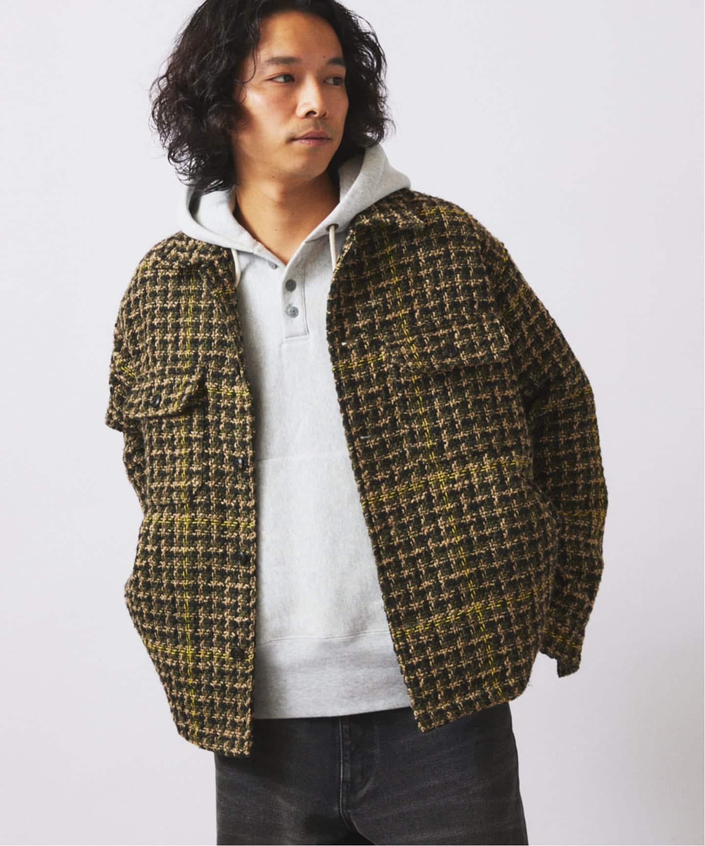ジャーナルスタンダード レリューム（JOURNAL STANDARD relume）/ループ ツイードチェック CPO ブルゾン ループ ツイードチェック CPO ブルゾン（その他ブルゾン／アウター