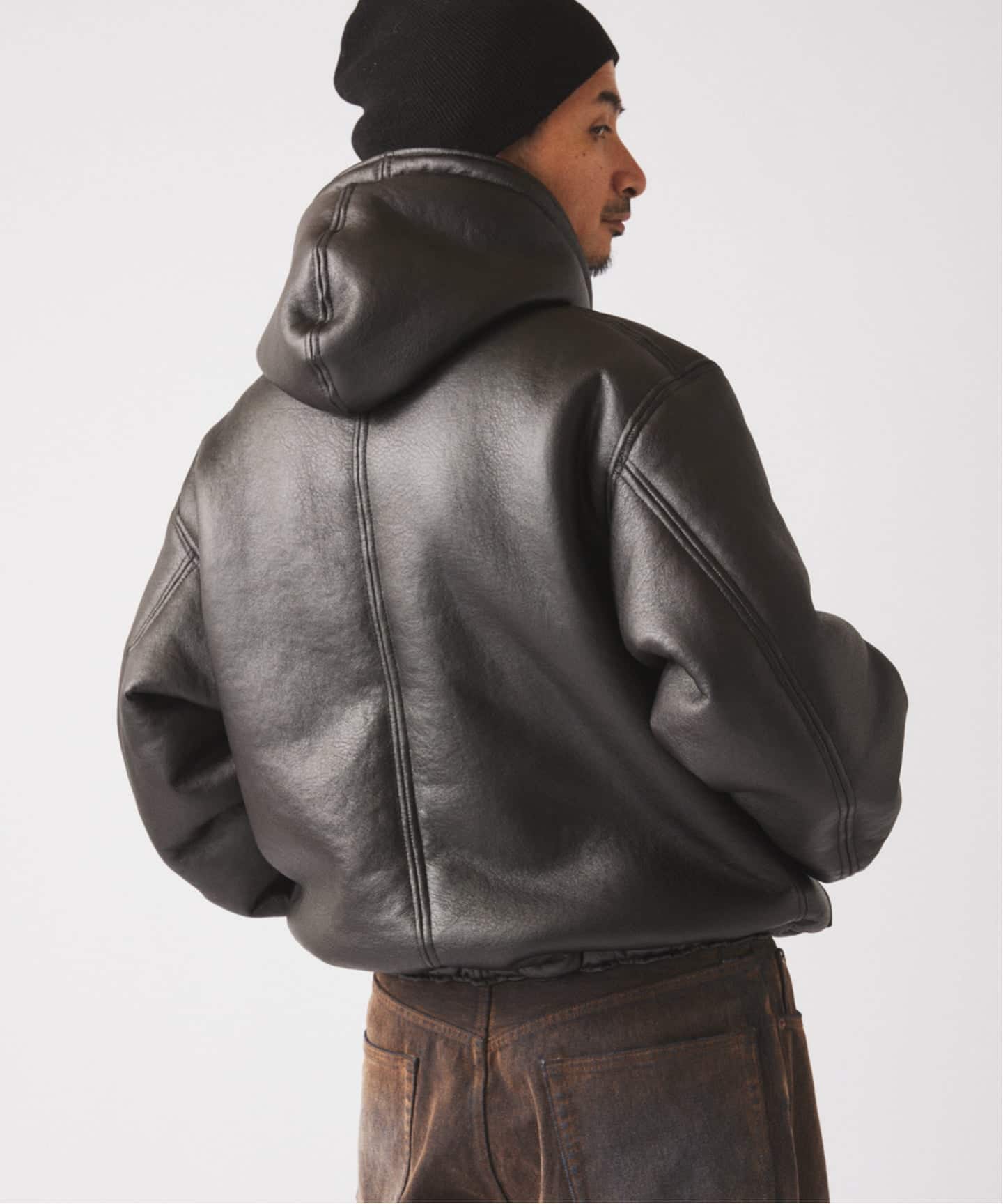 フェイクムートン リバーシブル フーディ ブルゾン（その他ブルゾン